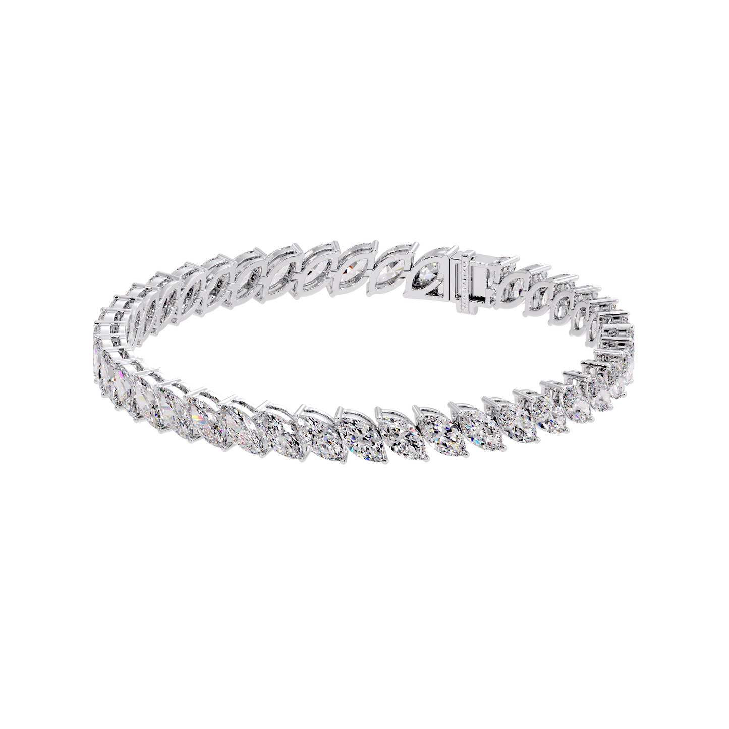 MARQUISE CROSS TENNIS BRACELET