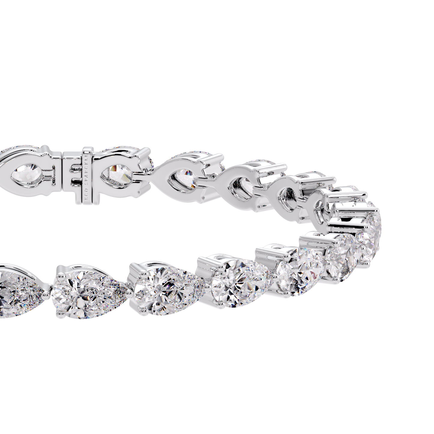 Pear Diamond Tennis Bracelet