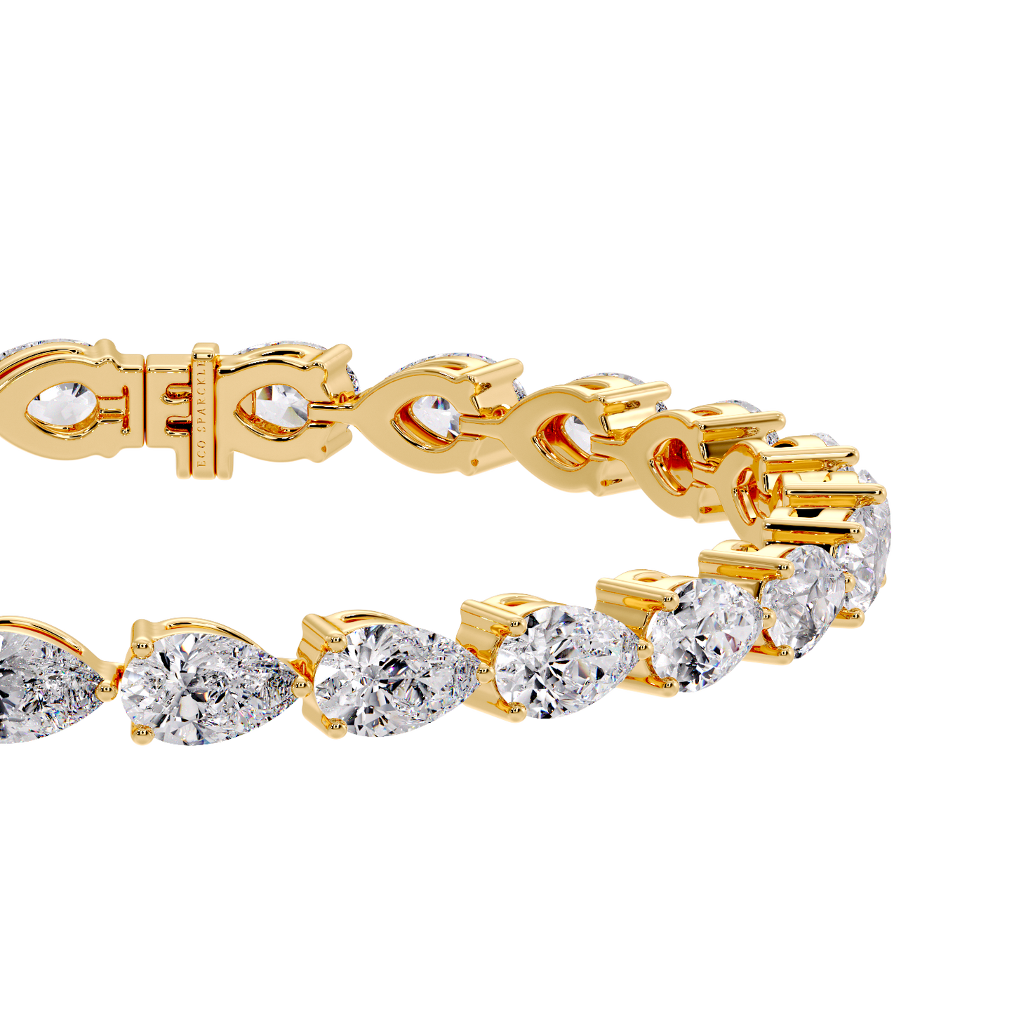 Pear Diamond Tennis Bracelet