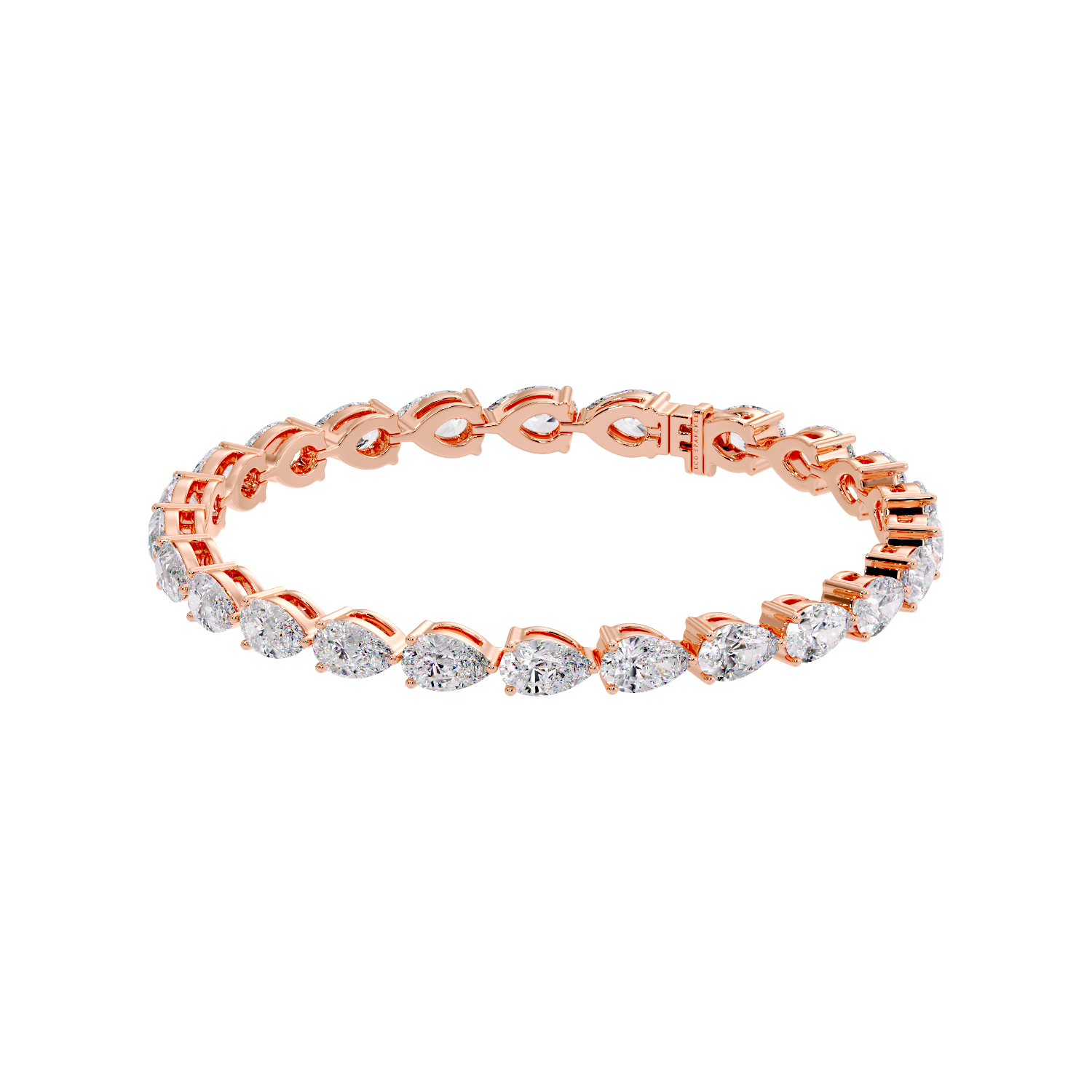 Pear Diamond Tennis Bracelet