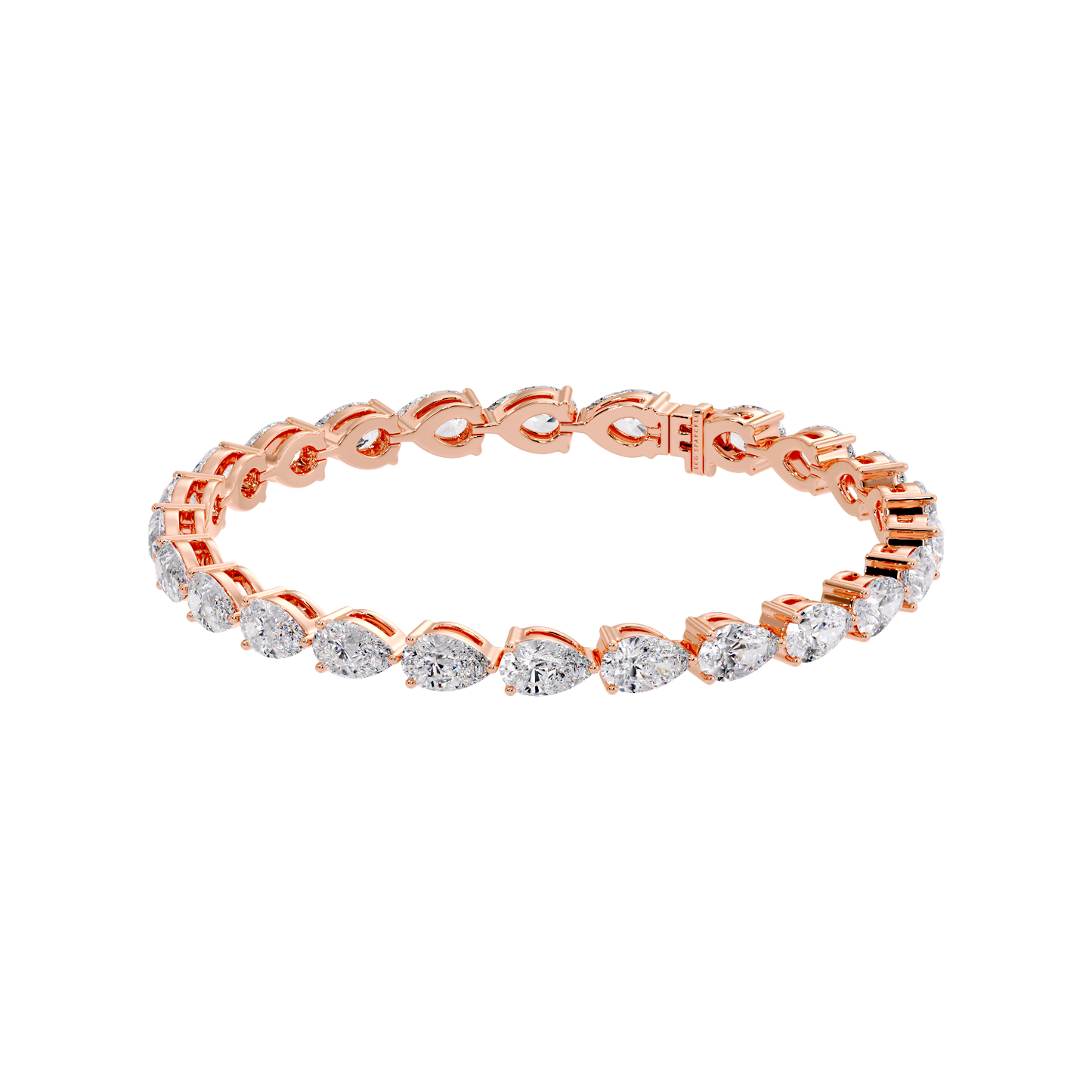 Pear Diamond Tennis Bracelet