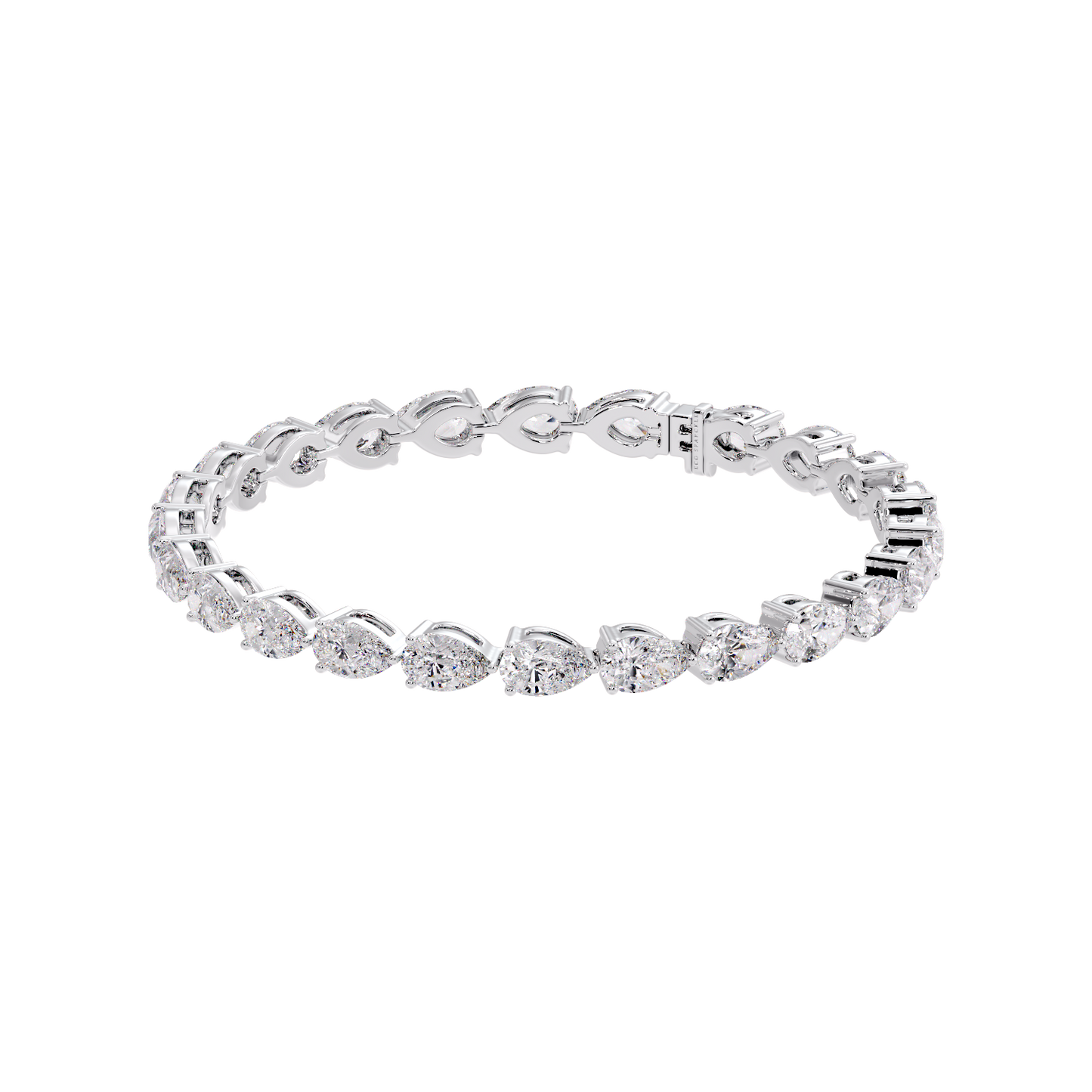 Pear Diamond Tennis Bracelet