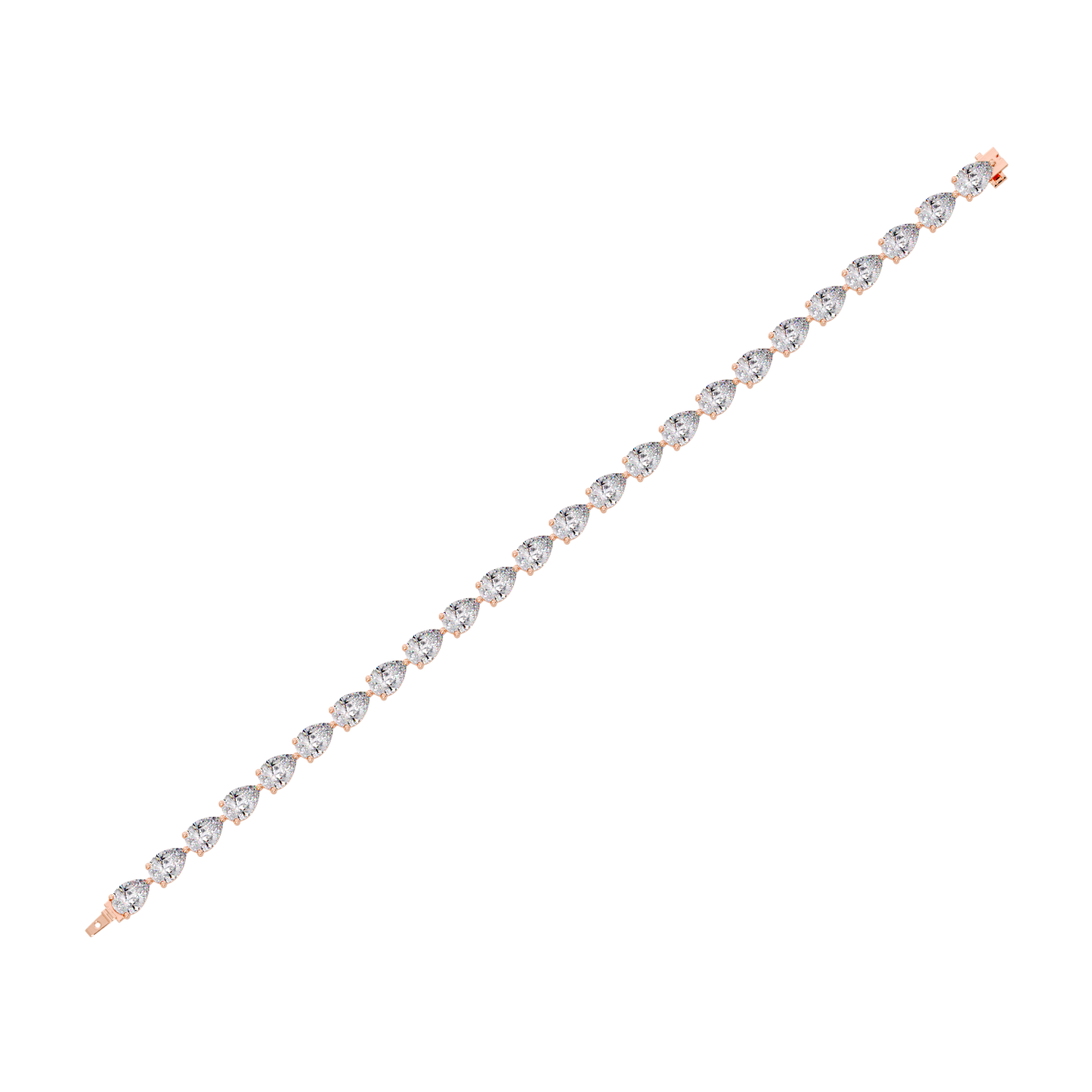 Pear Diamond Tennis Bracelet