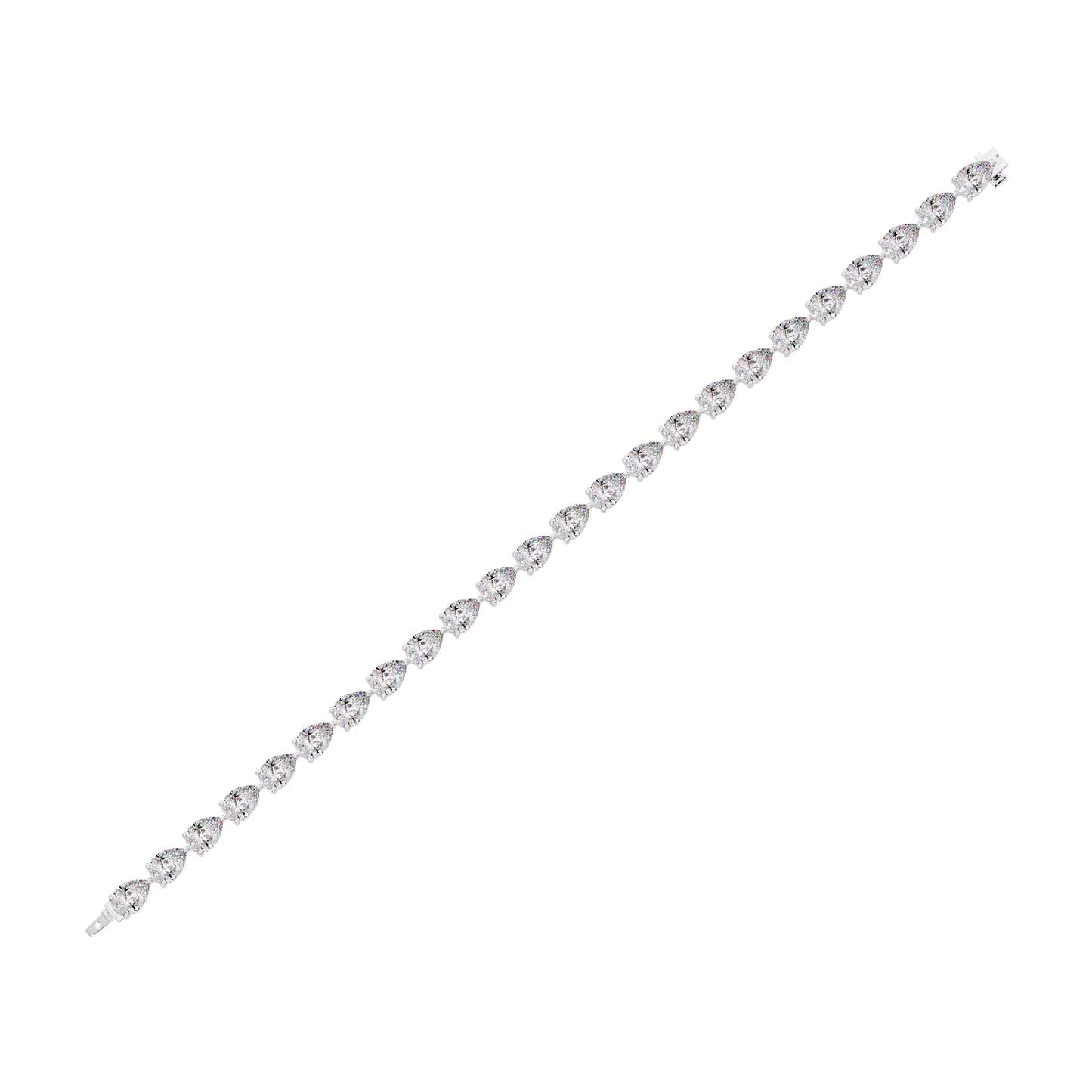 Pear Diamond Tennis Bracelet