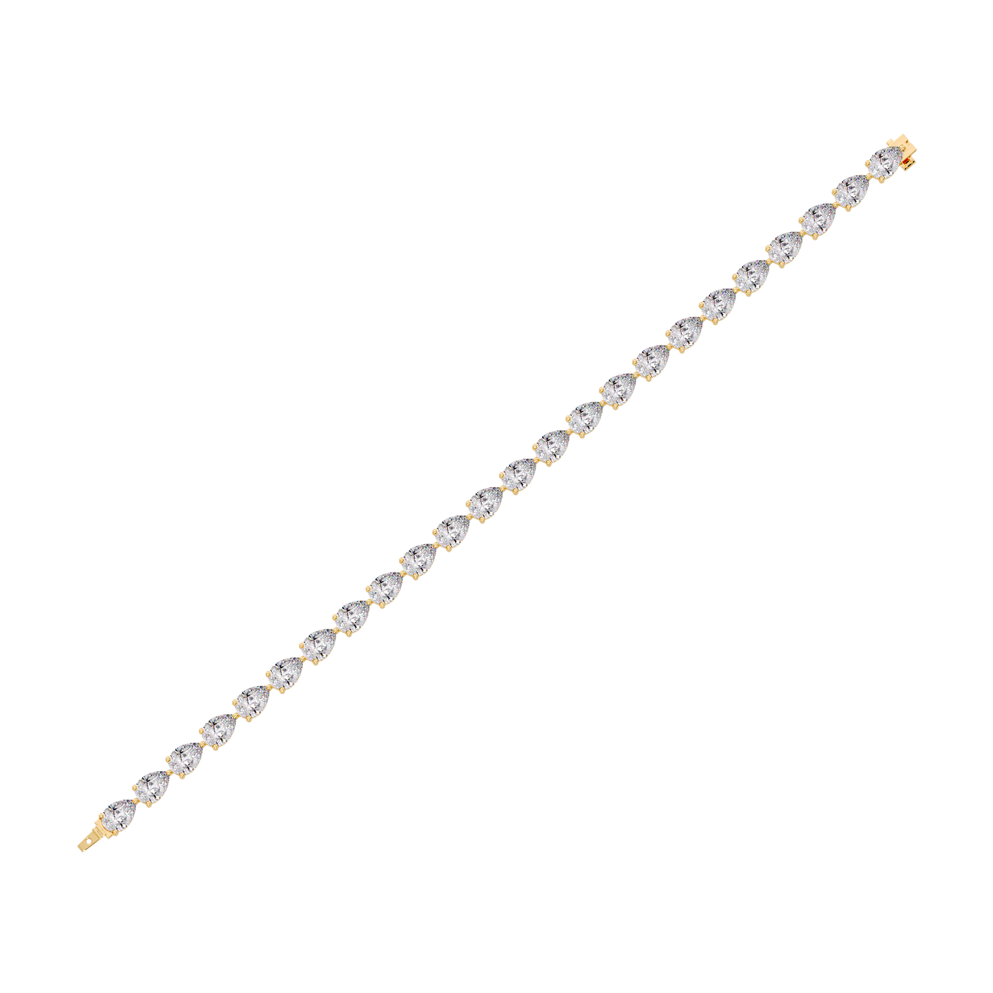 Pear Diamond Tennis Bracelet
