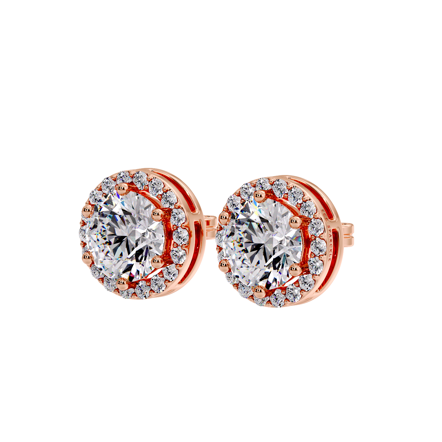ROUND HALO EARRING