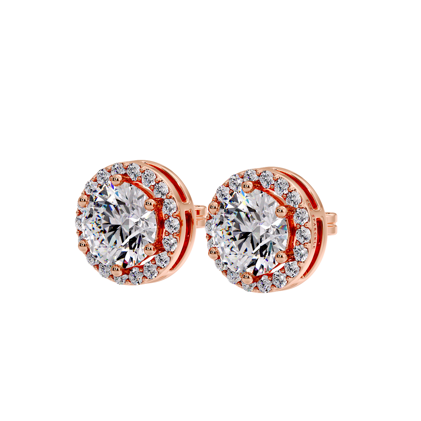 ROUND HALO EARRING