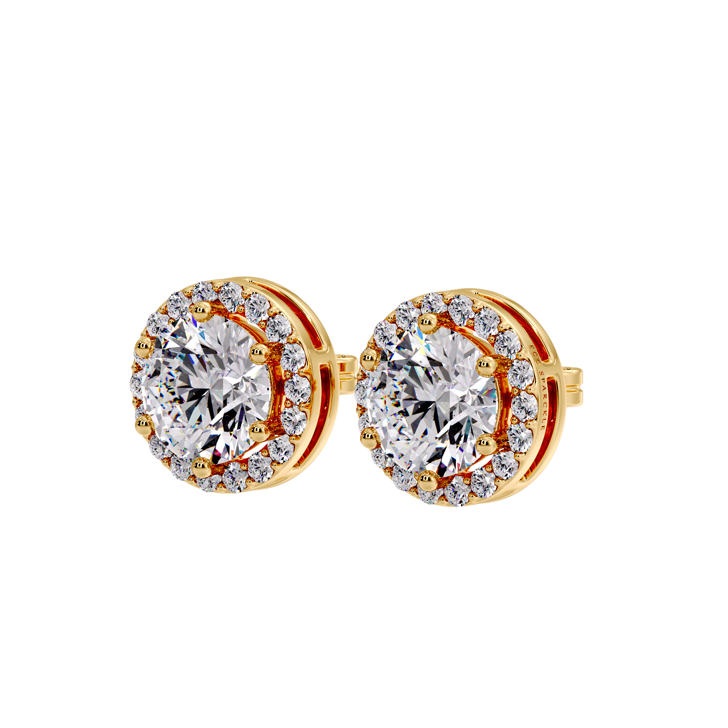 ROUND HALO EARRING