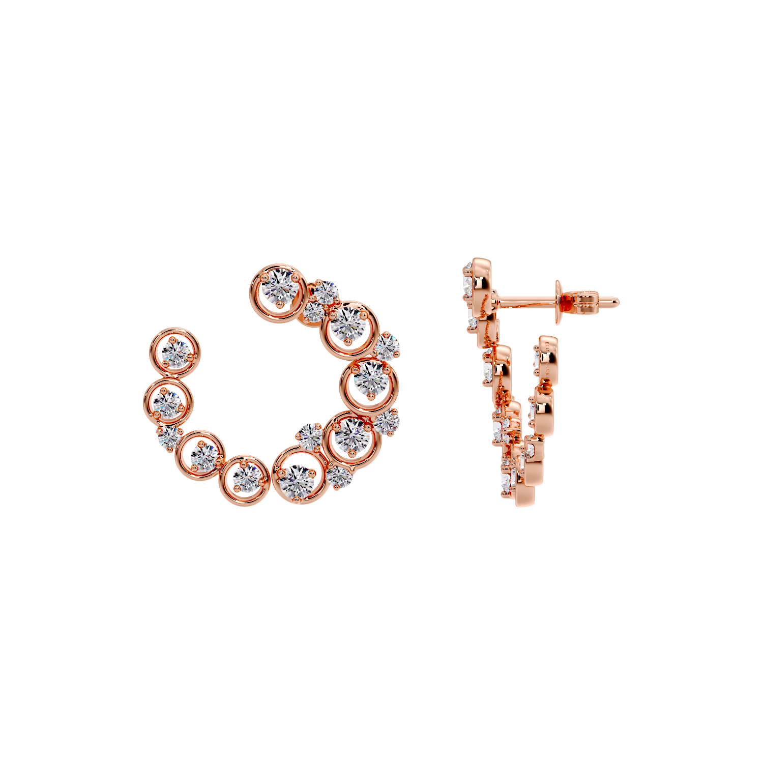 EARRING WITH SMALL ROUND