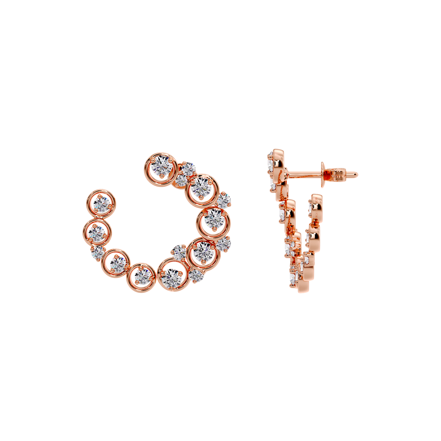 EARRING WITH SMALL ROUND