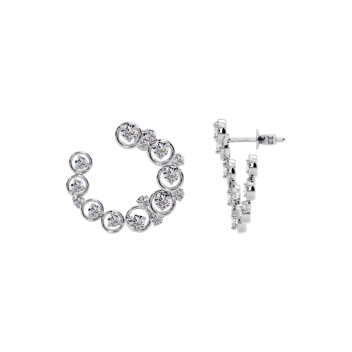 EARRING WITH SMALL ROUND
