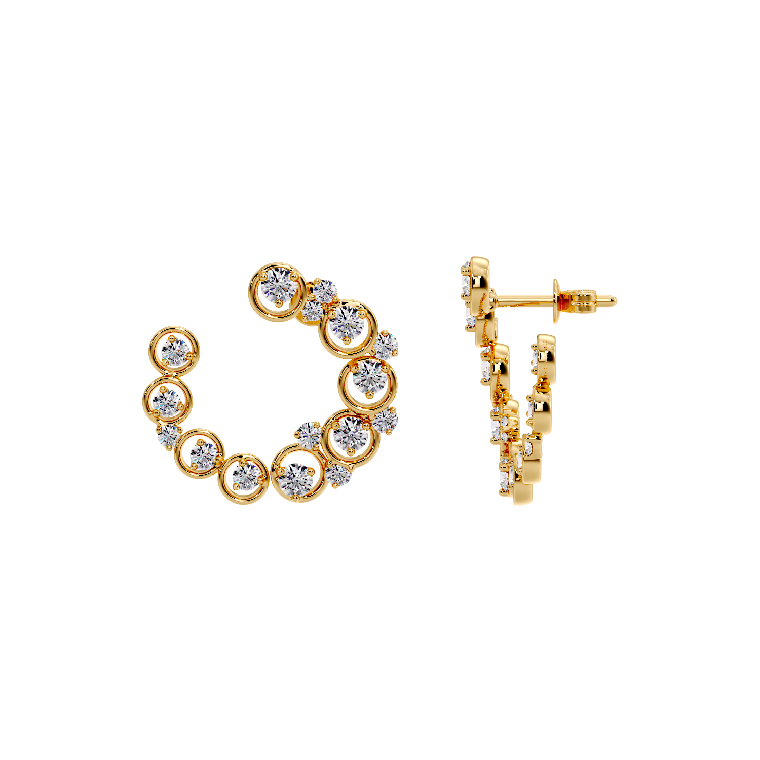 EARRING WITH SMALL ROUND