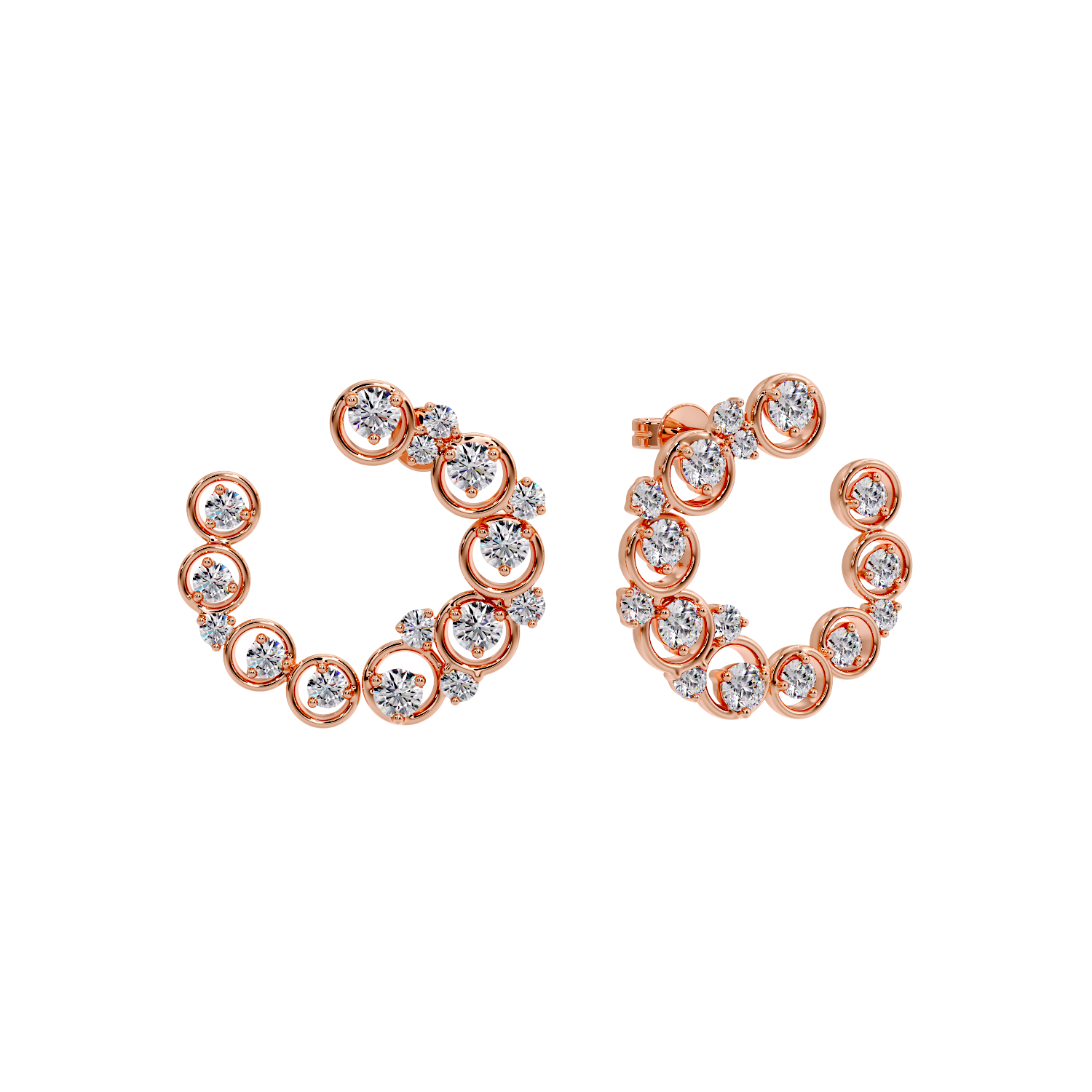EARRING WITH SMALL ROUND