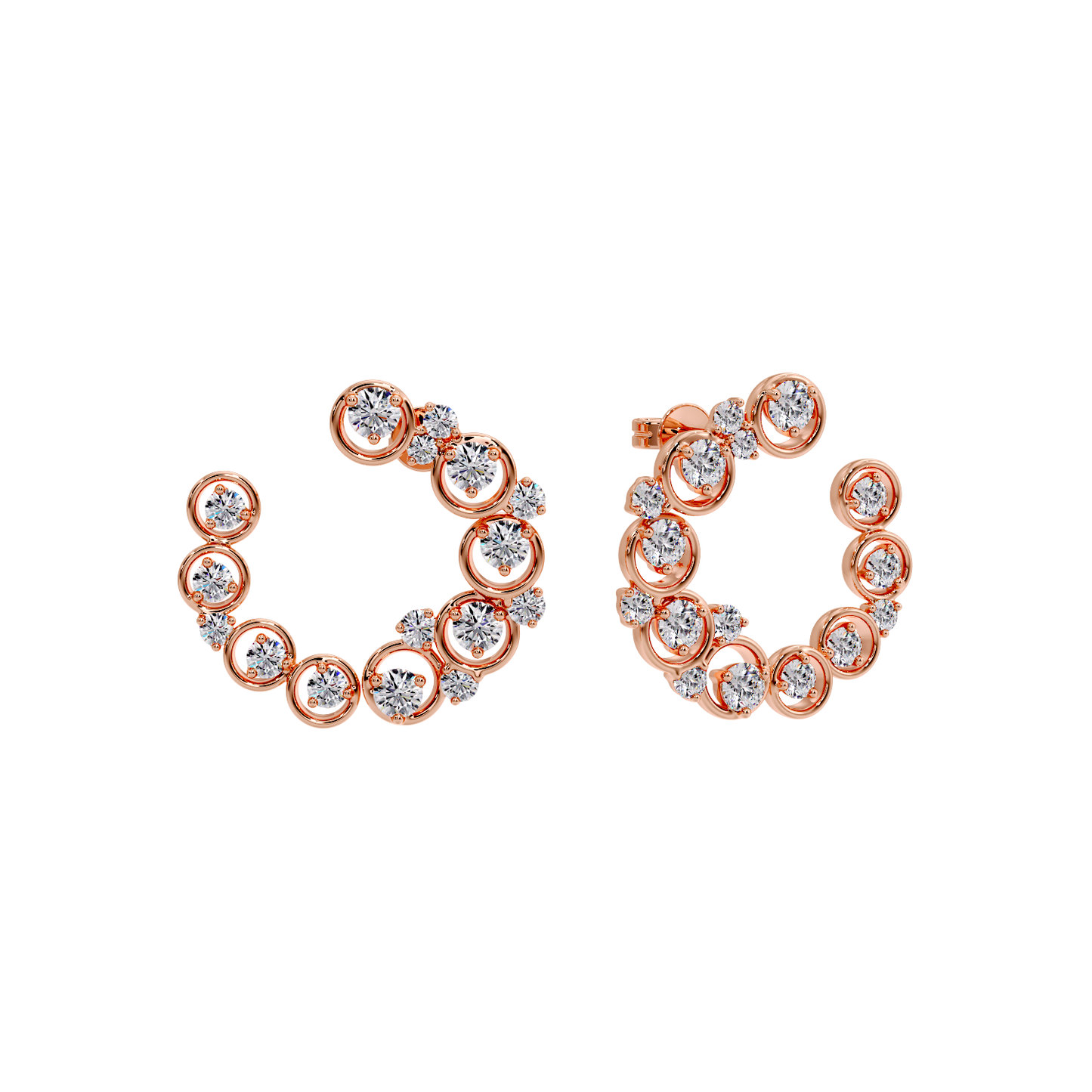EARRING WITH SMALL ROUND