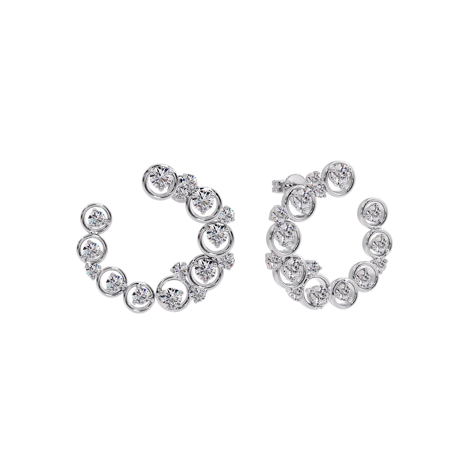 EARRING WITH SMALL ROUND