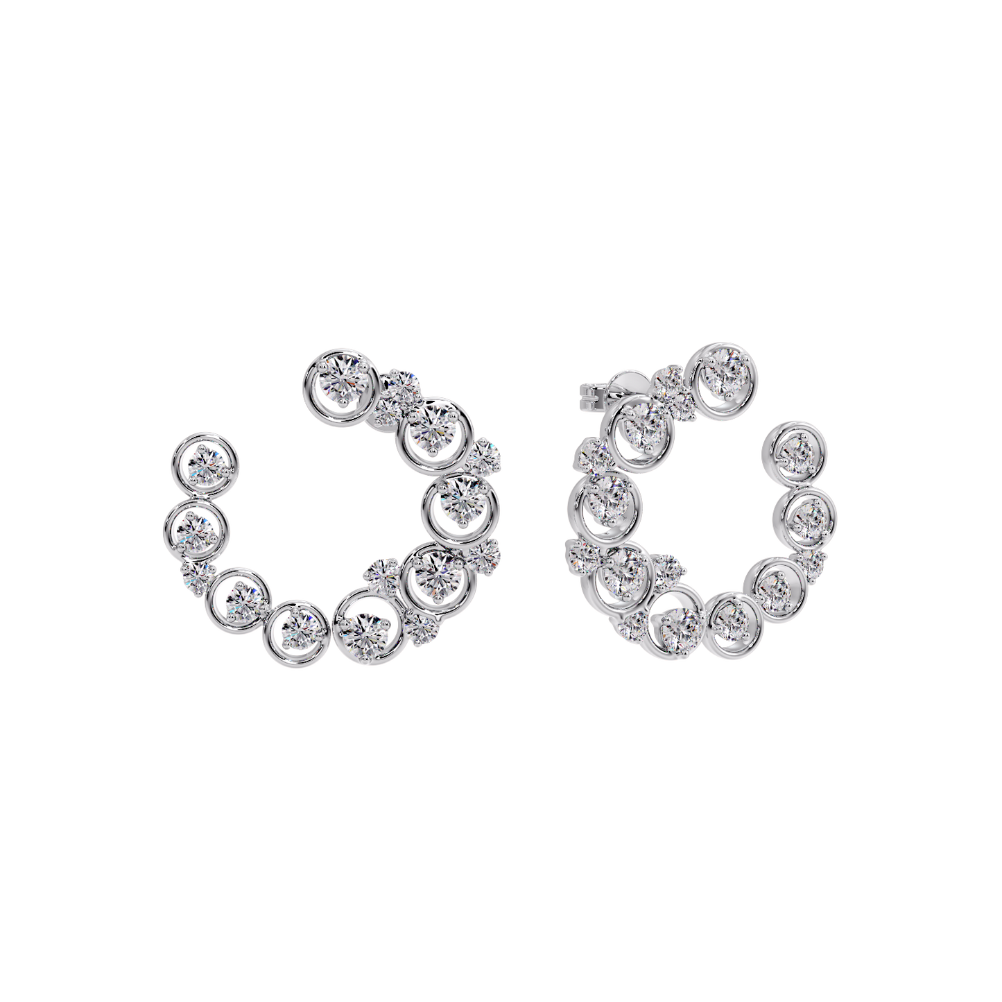 EARRING WITH SMALL ROUND