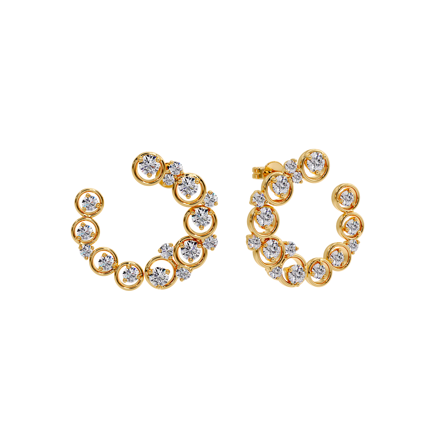 EARRING WITH SMALL ROUND
