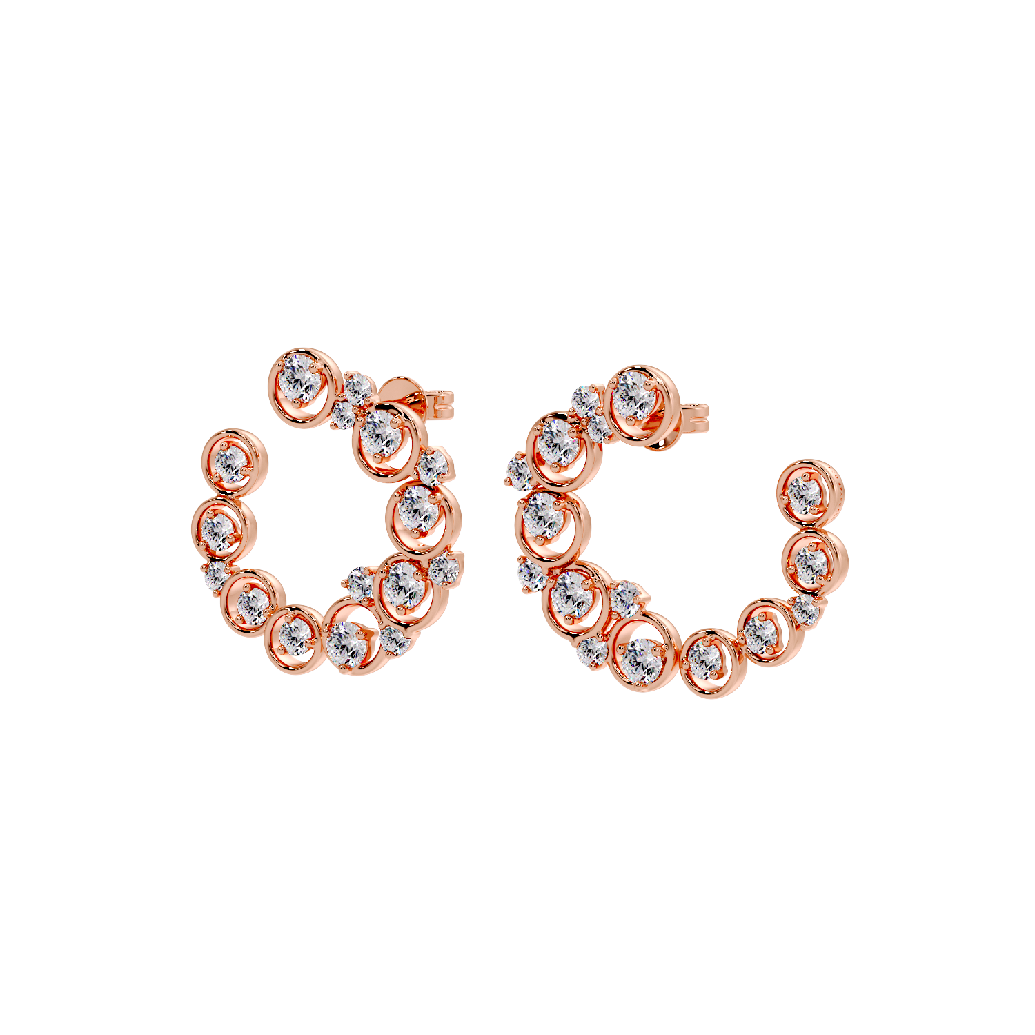 EARRING WITH SMALL ROUND
