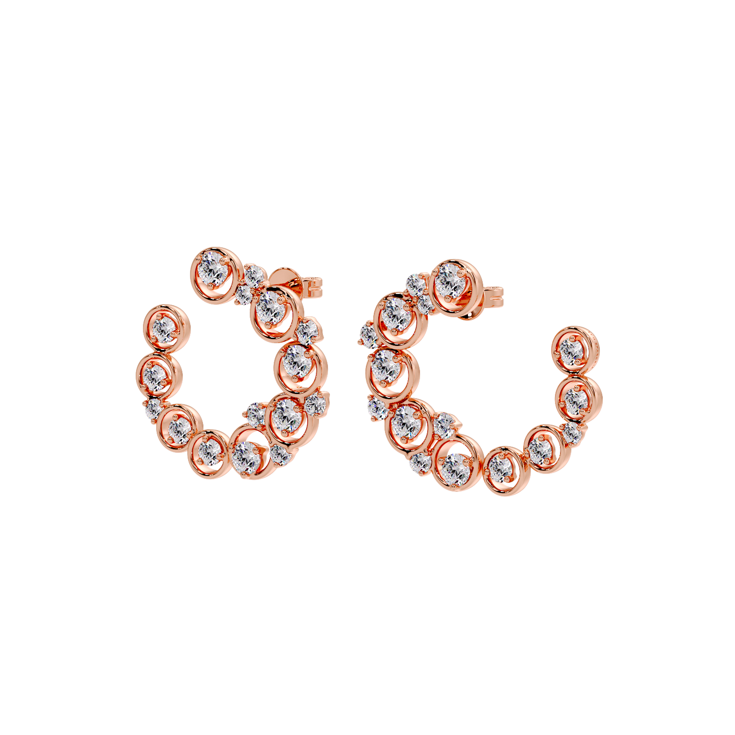 EARRING WITH SMALL ROUND