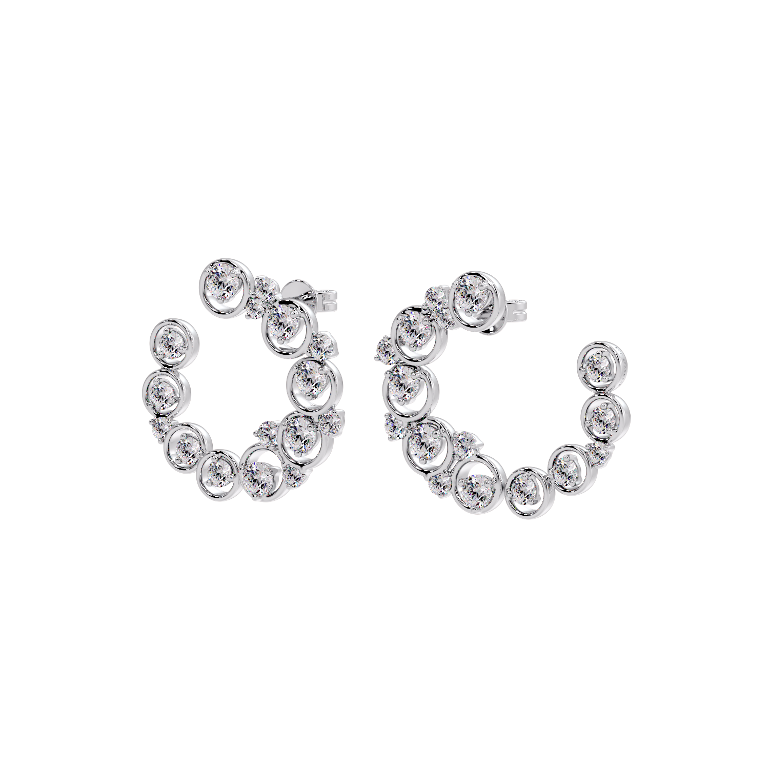 EARRING WITH SMALL ROUND