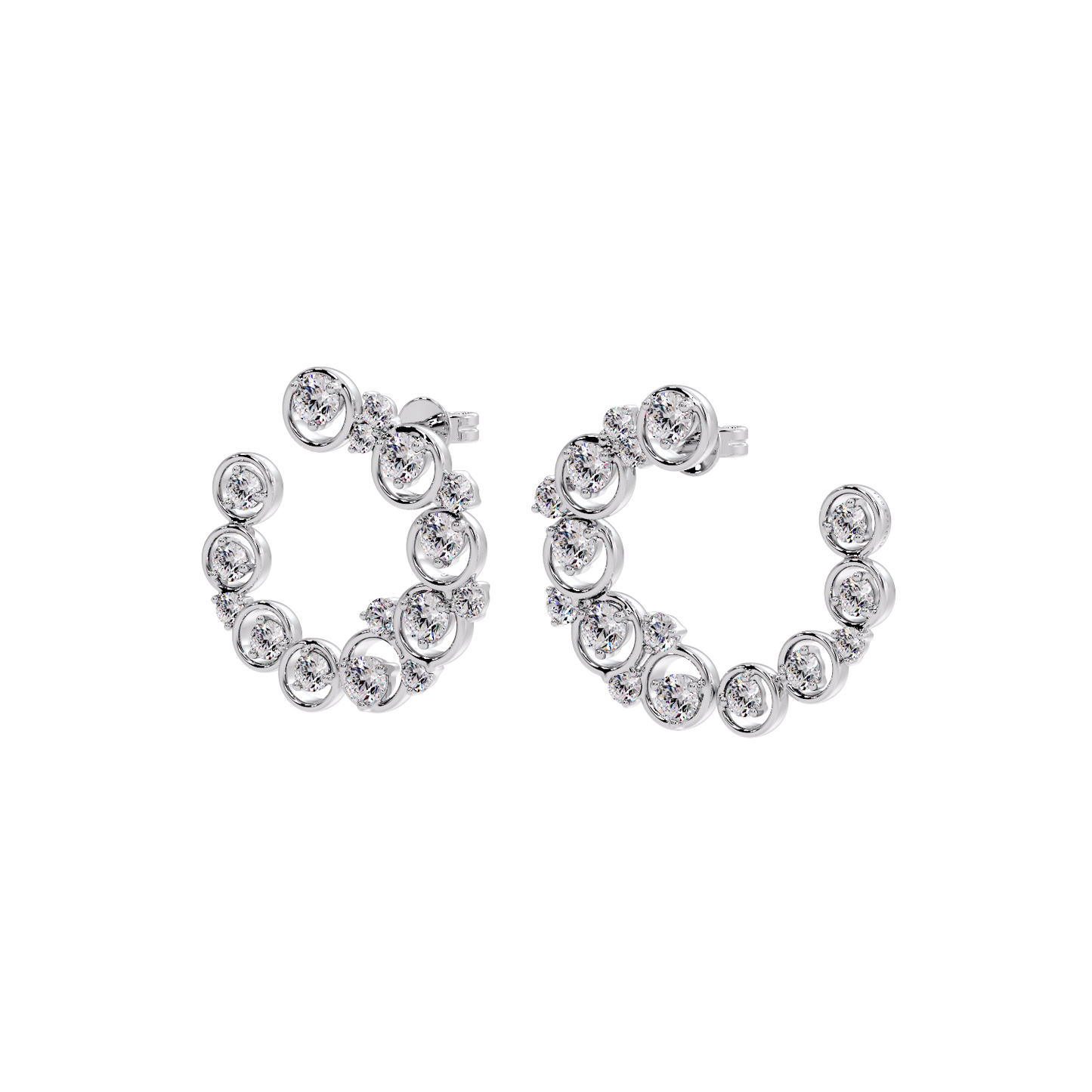 EARRING WITH SMALL ROUND