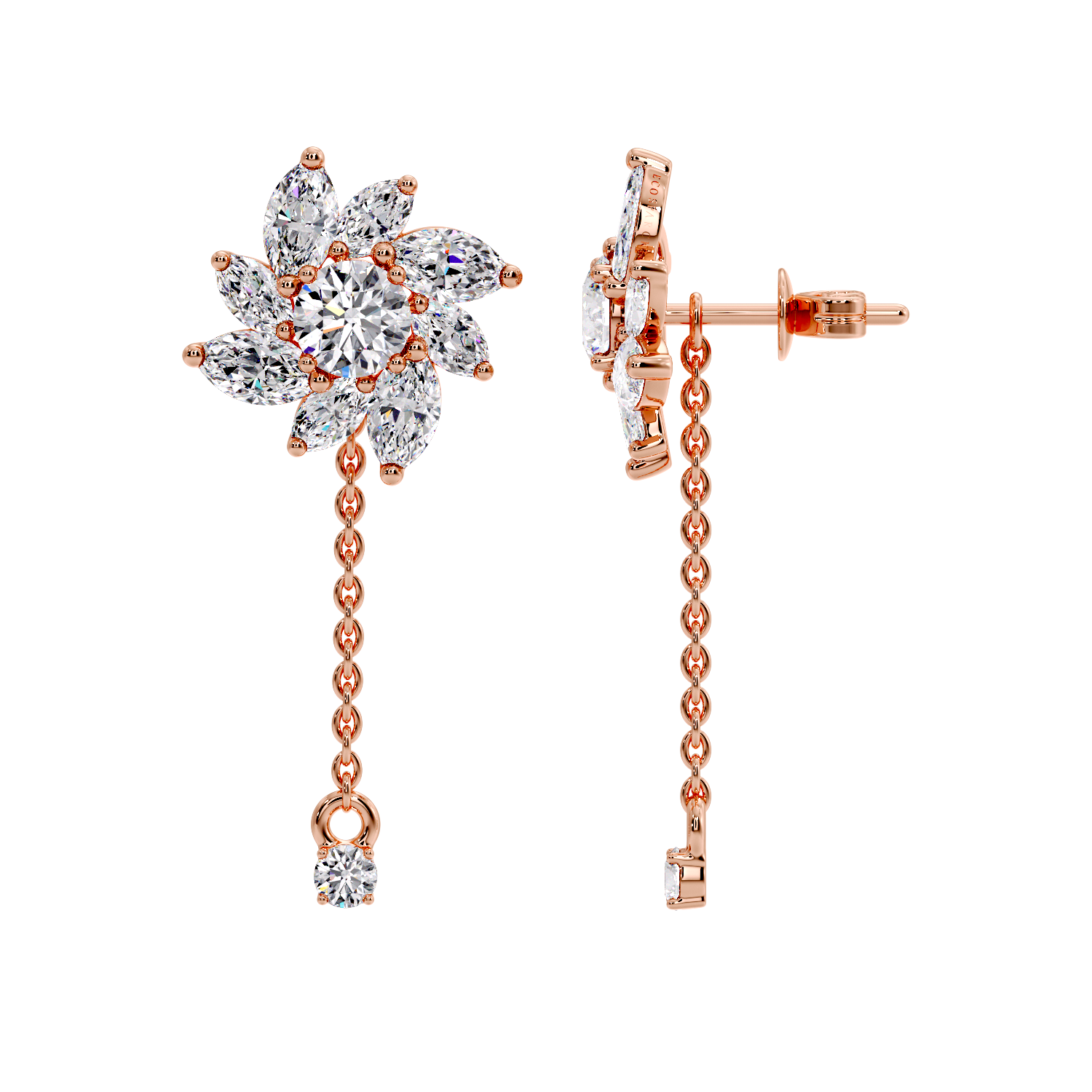 MARQUISE DROP EARRING