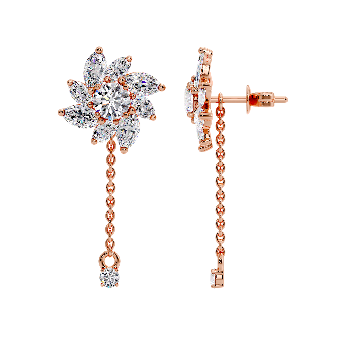 MARQUISE DROP EARRING