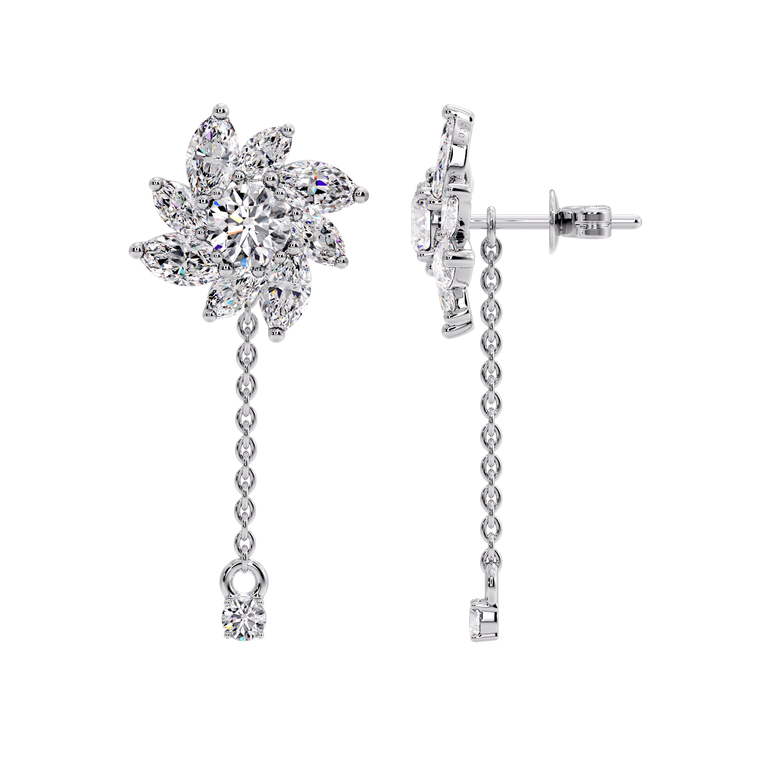 MARQUISE DROP EARRING