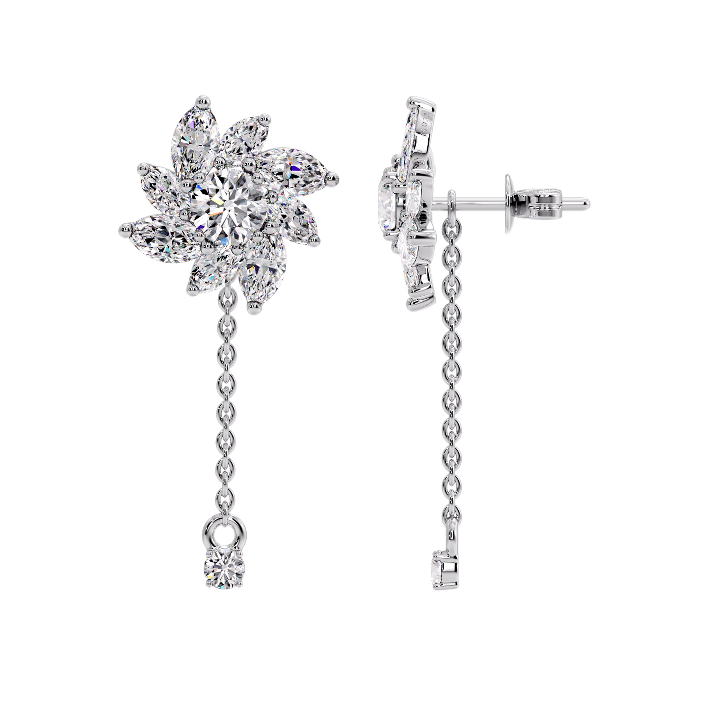 MARQUISE DROP EARRING