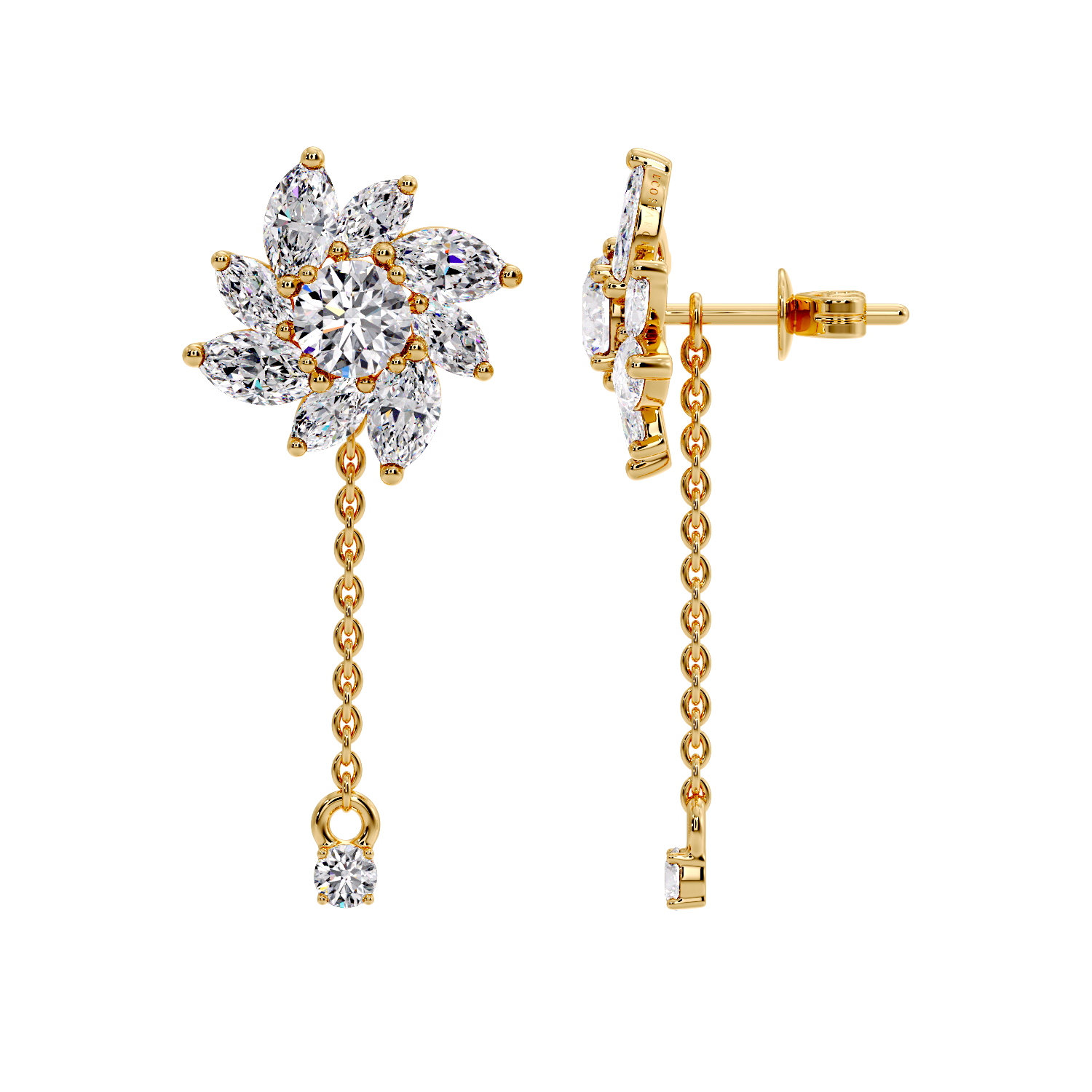 MARQUISE DROP EARRING