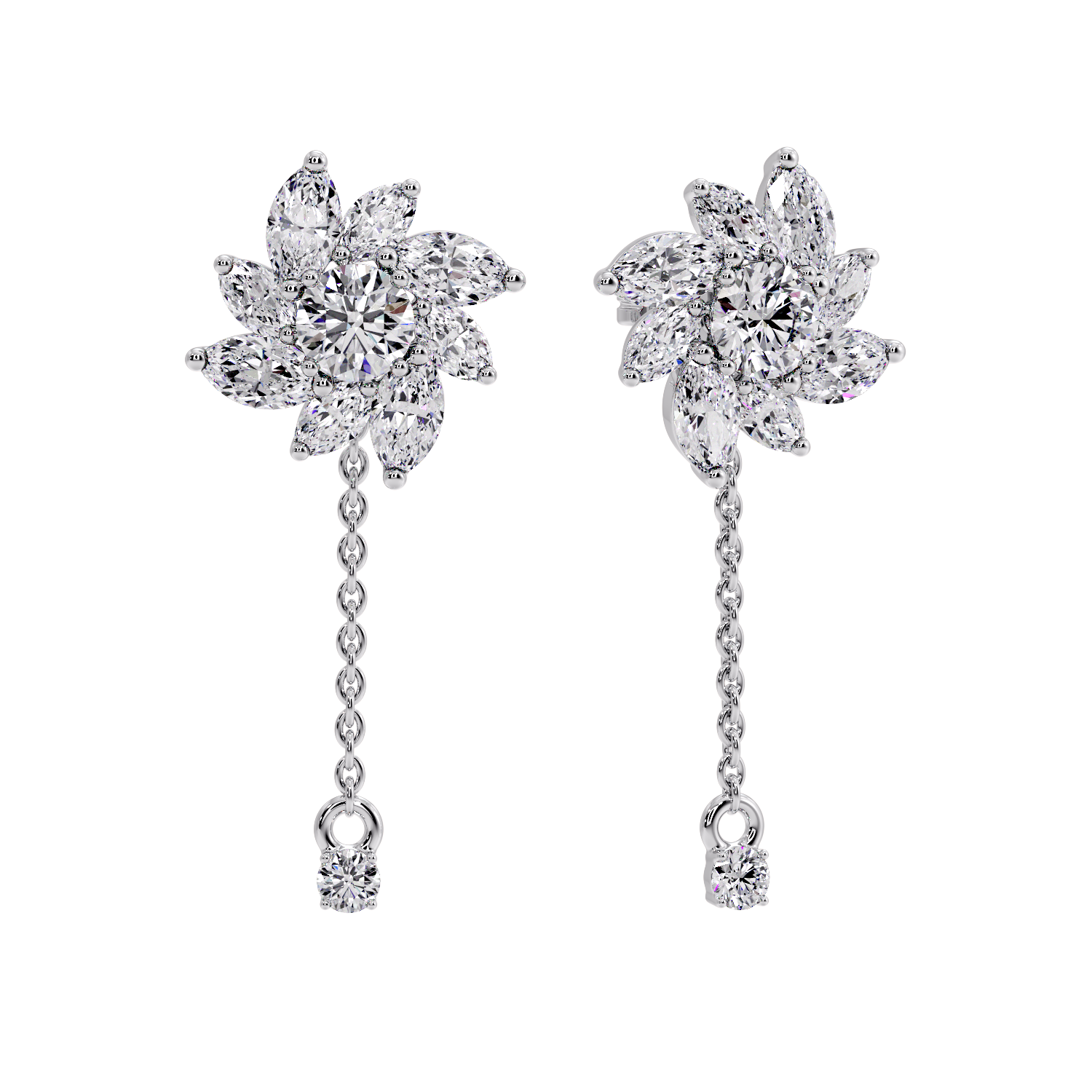 MARQUISE DROP EARRING
