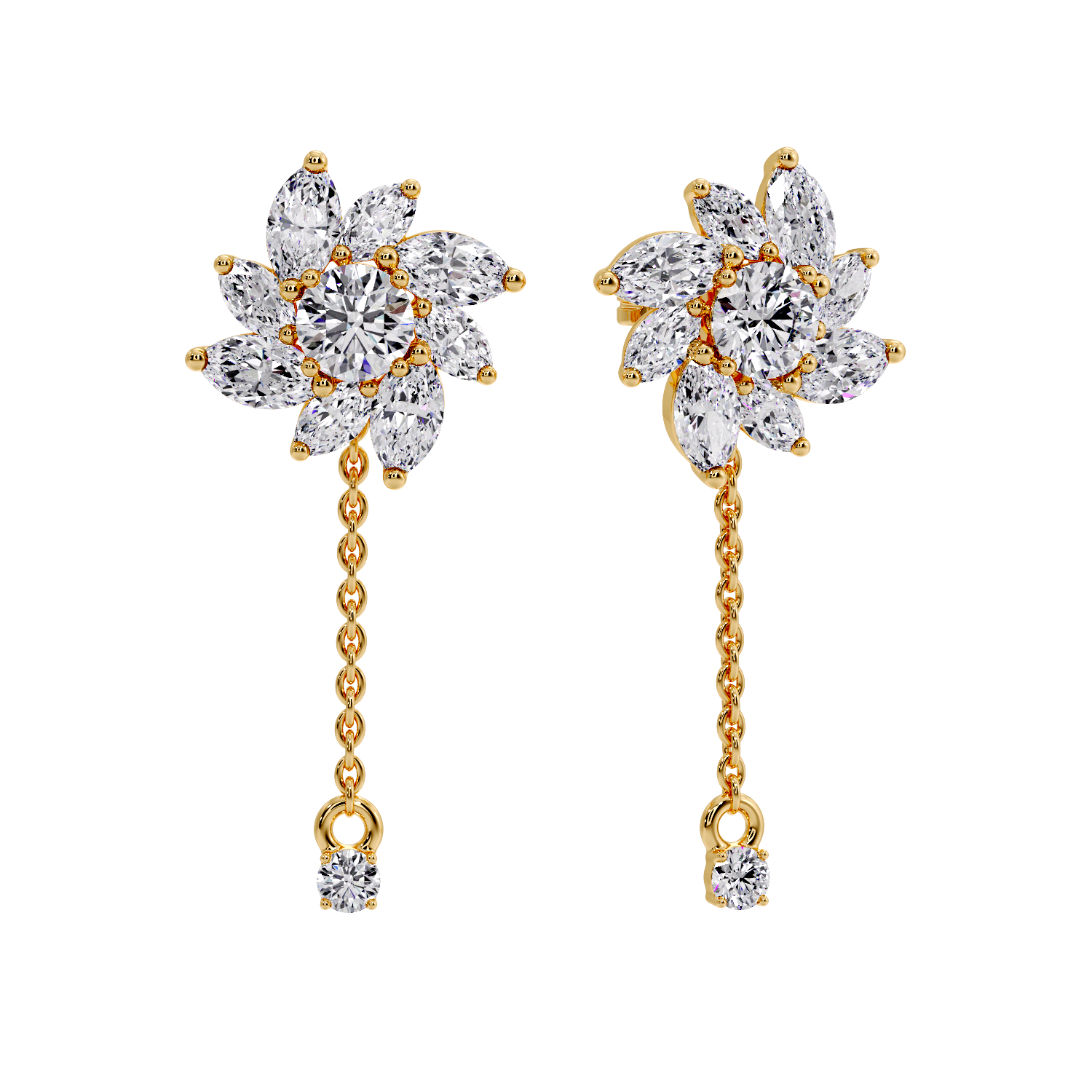 MARQUISE DROP EARRING