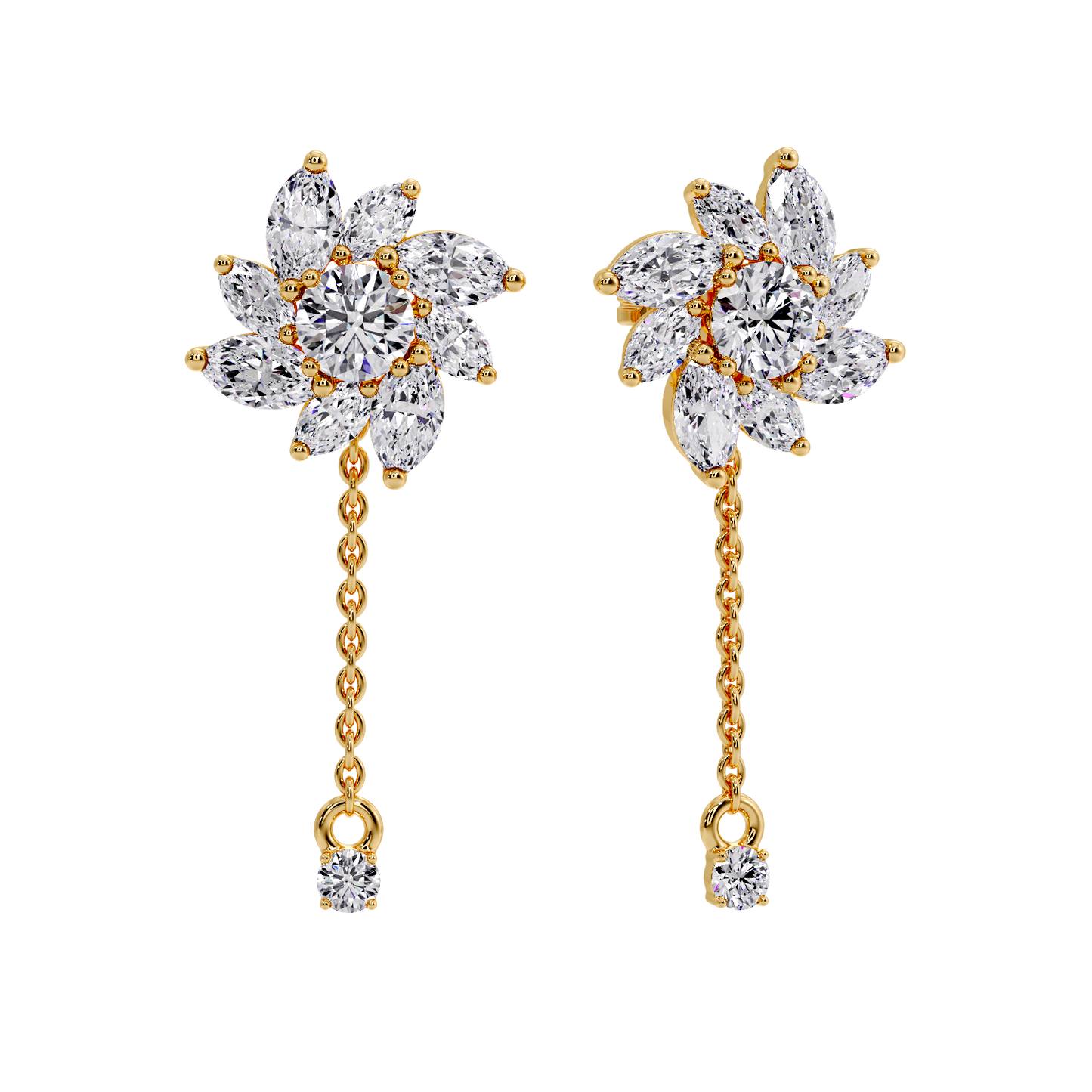 MARQUISE DROP EARRING
