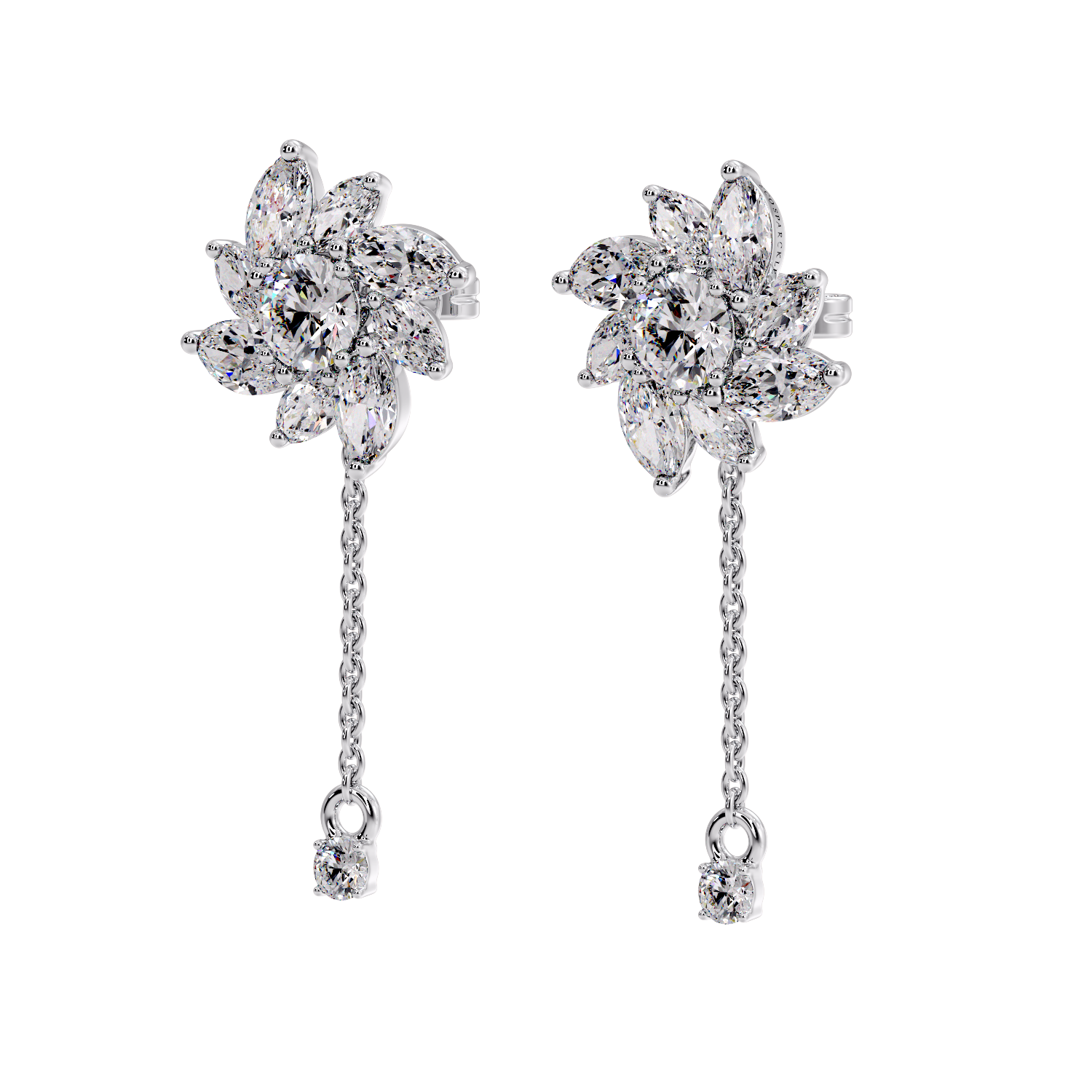 MARQUISE DROP EARRING