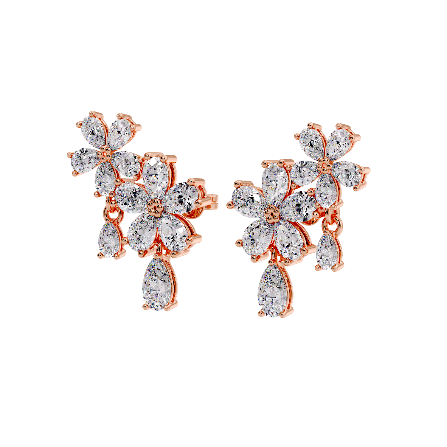 pear flower earring