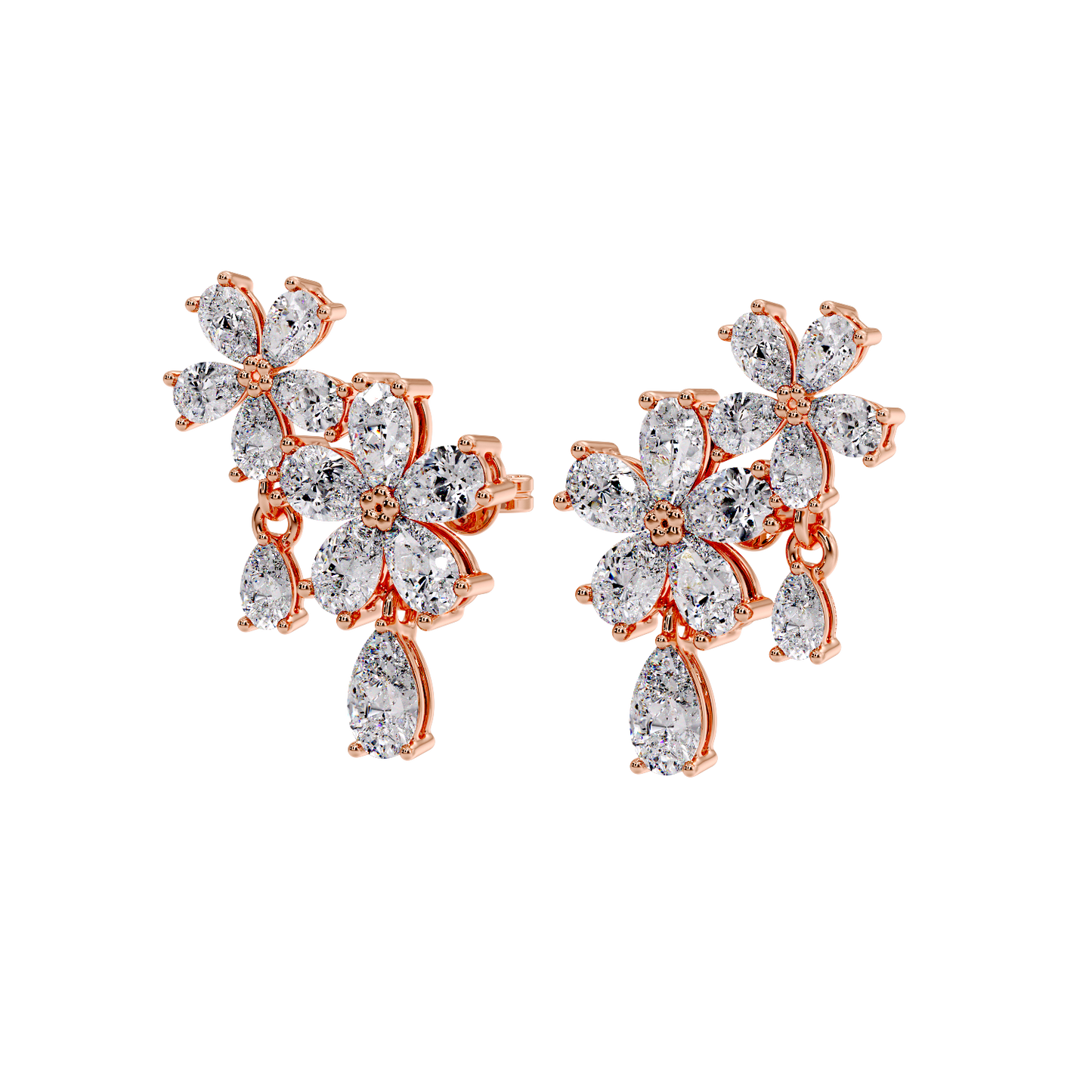 pear flower earring