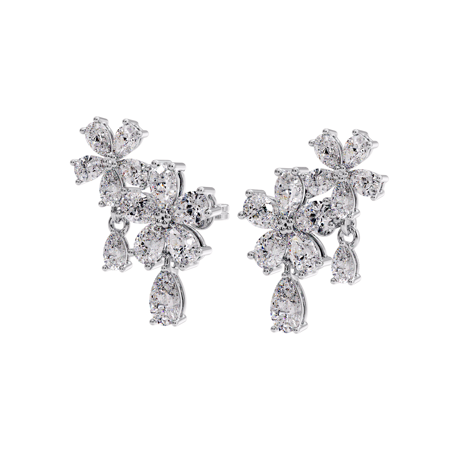 pear flower earring