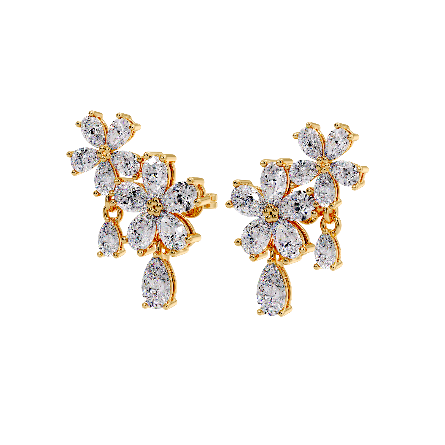 pear flower earring