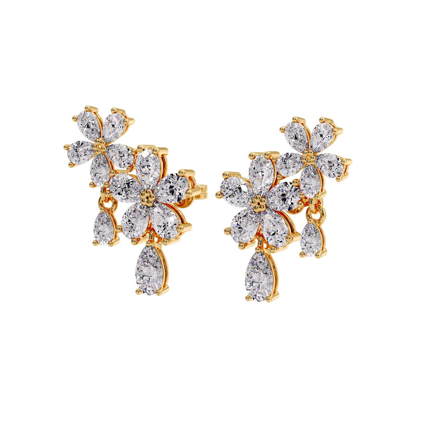 pear flower earring