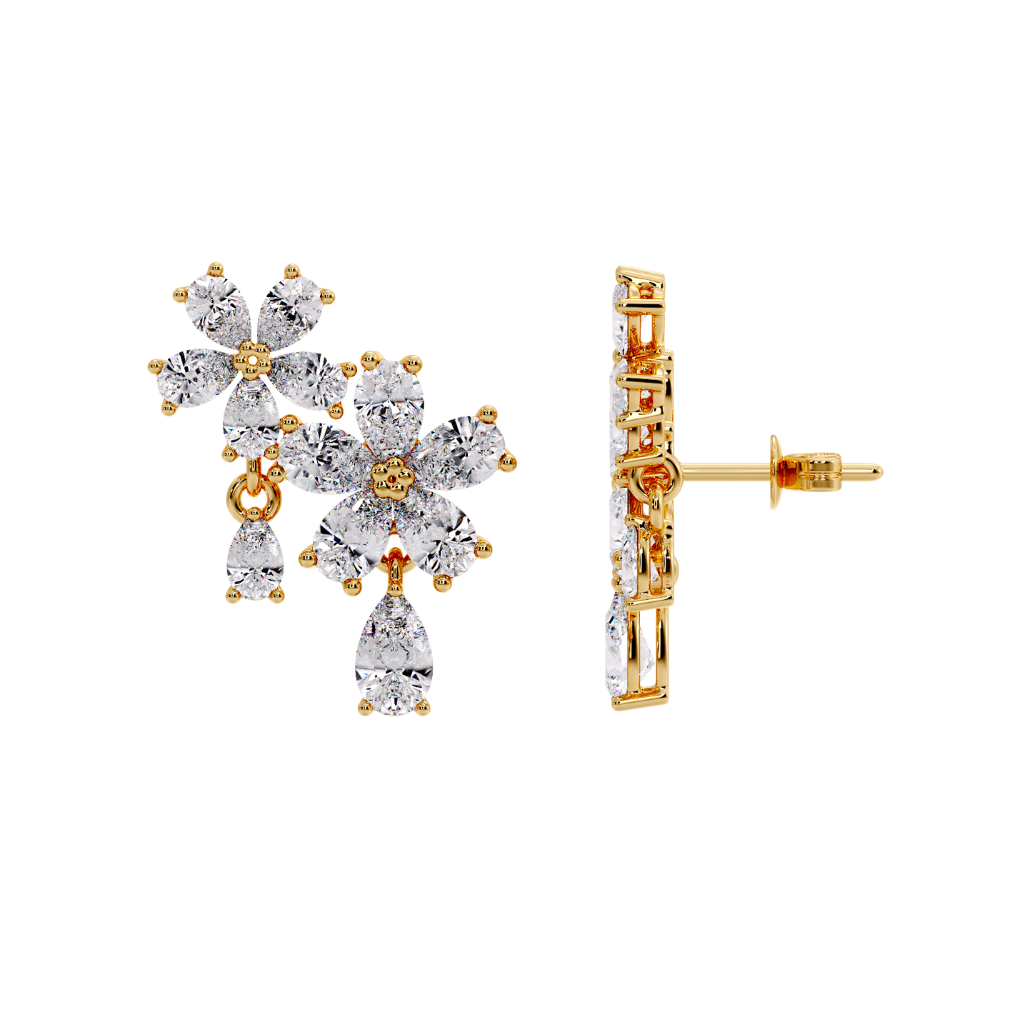 pear flower earring