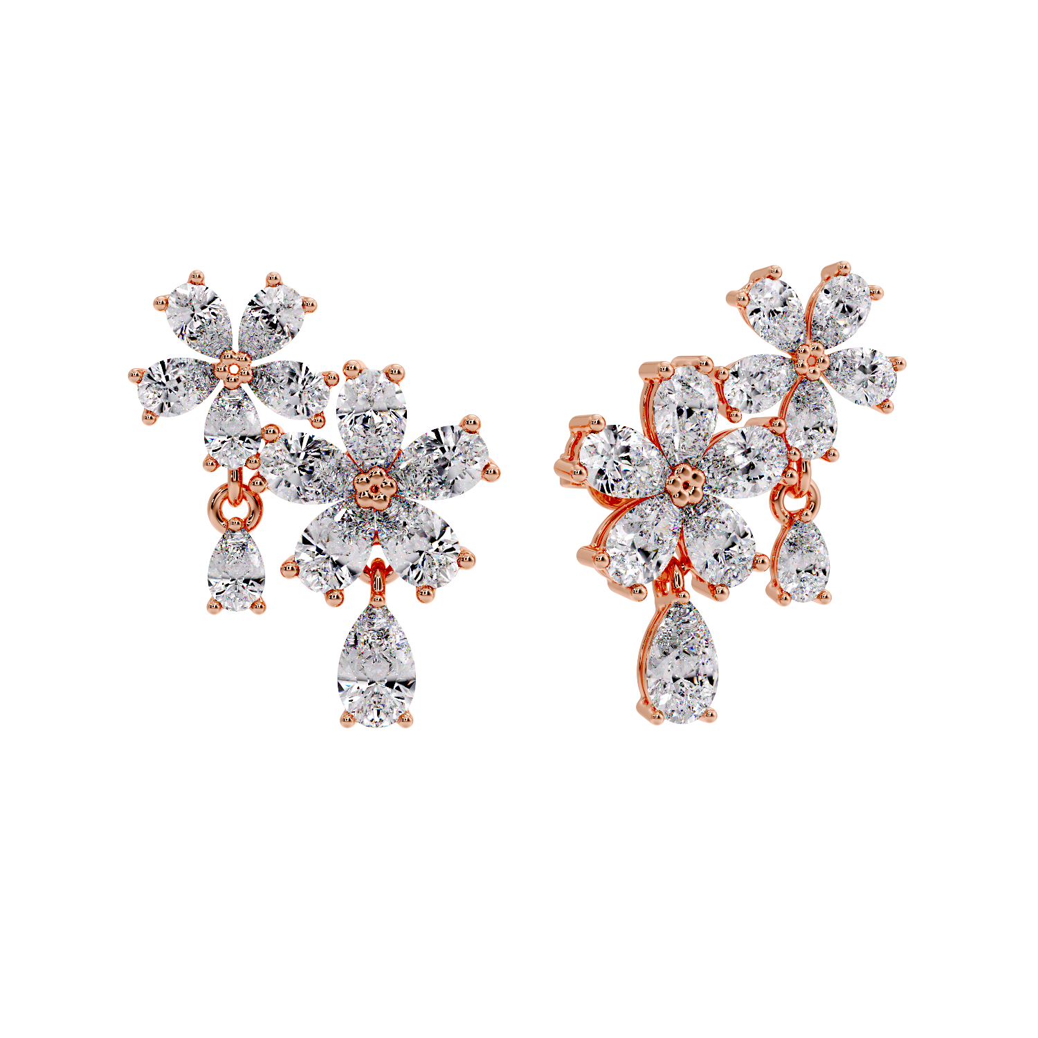 pear flower earring