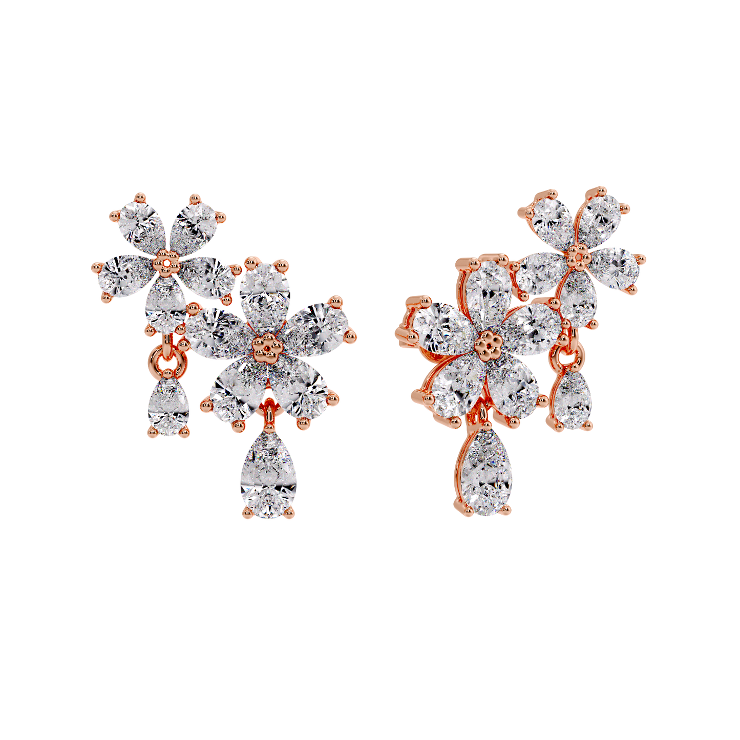 pear flower earring