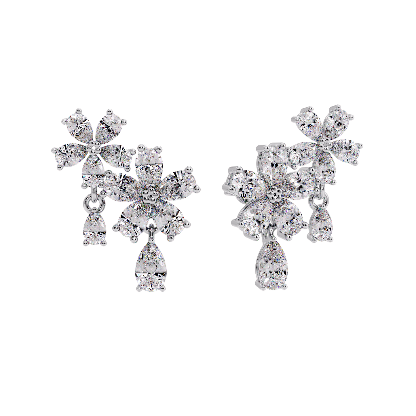 pear flower earring