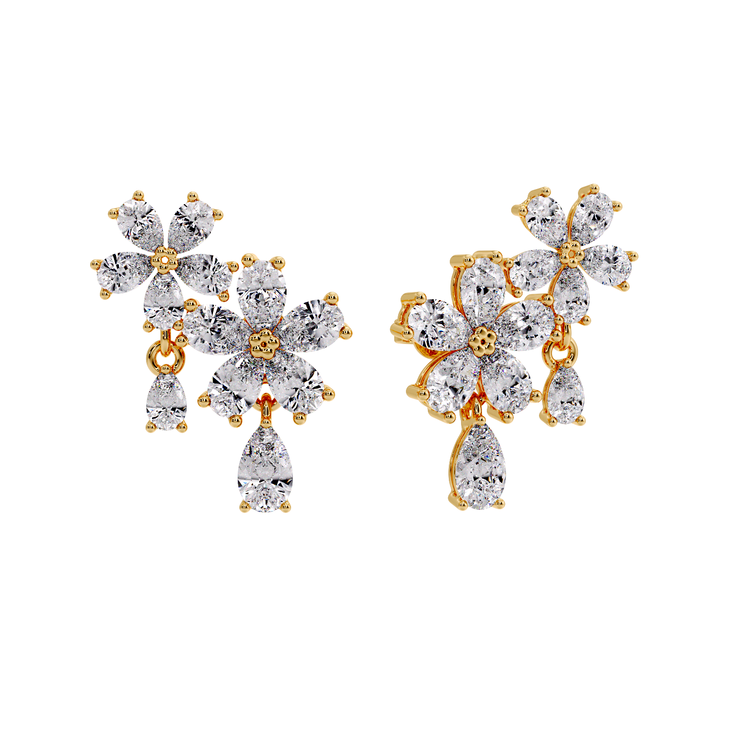 pear flower earring