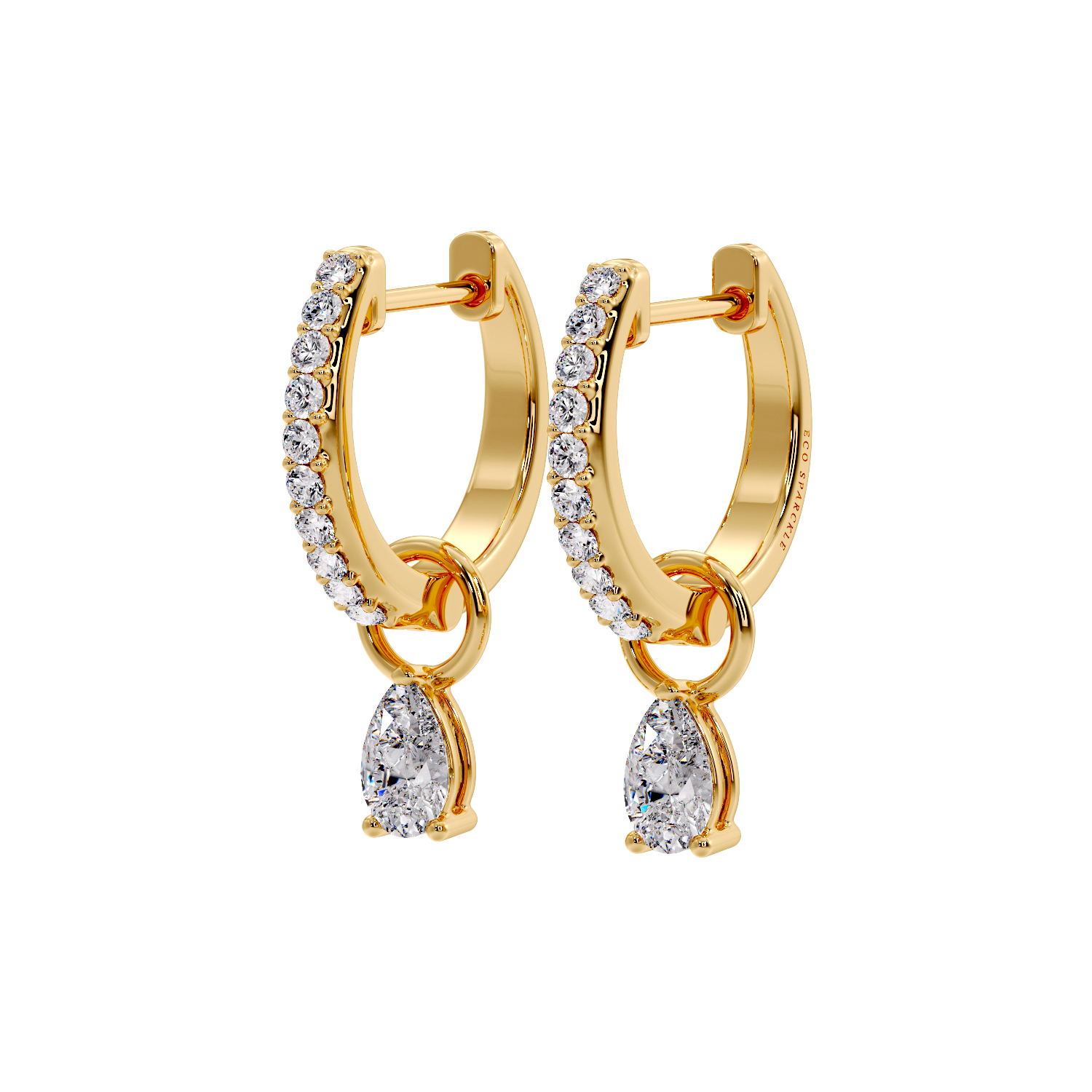 DROP PEAR EARRING