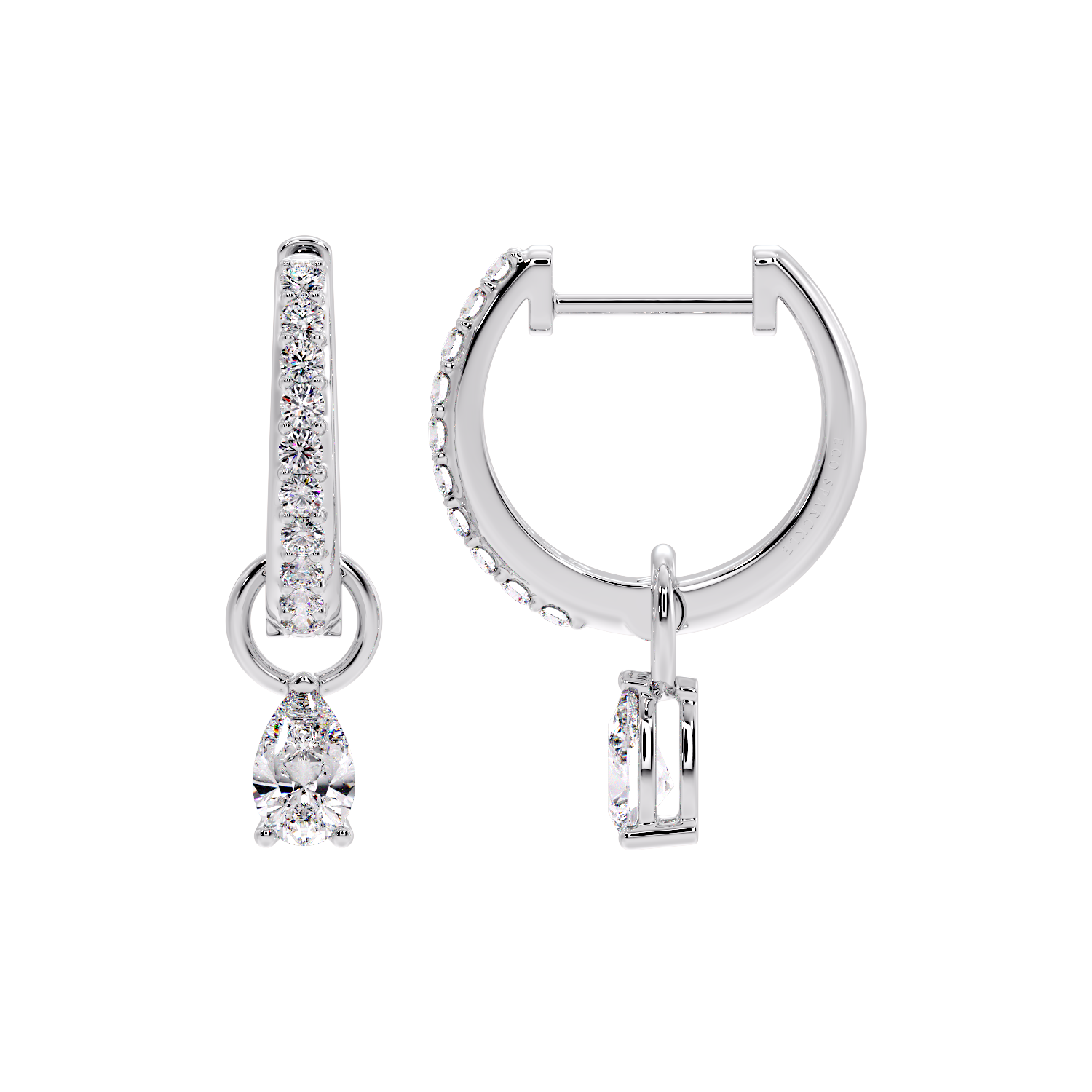 DROP PEAR EARRING