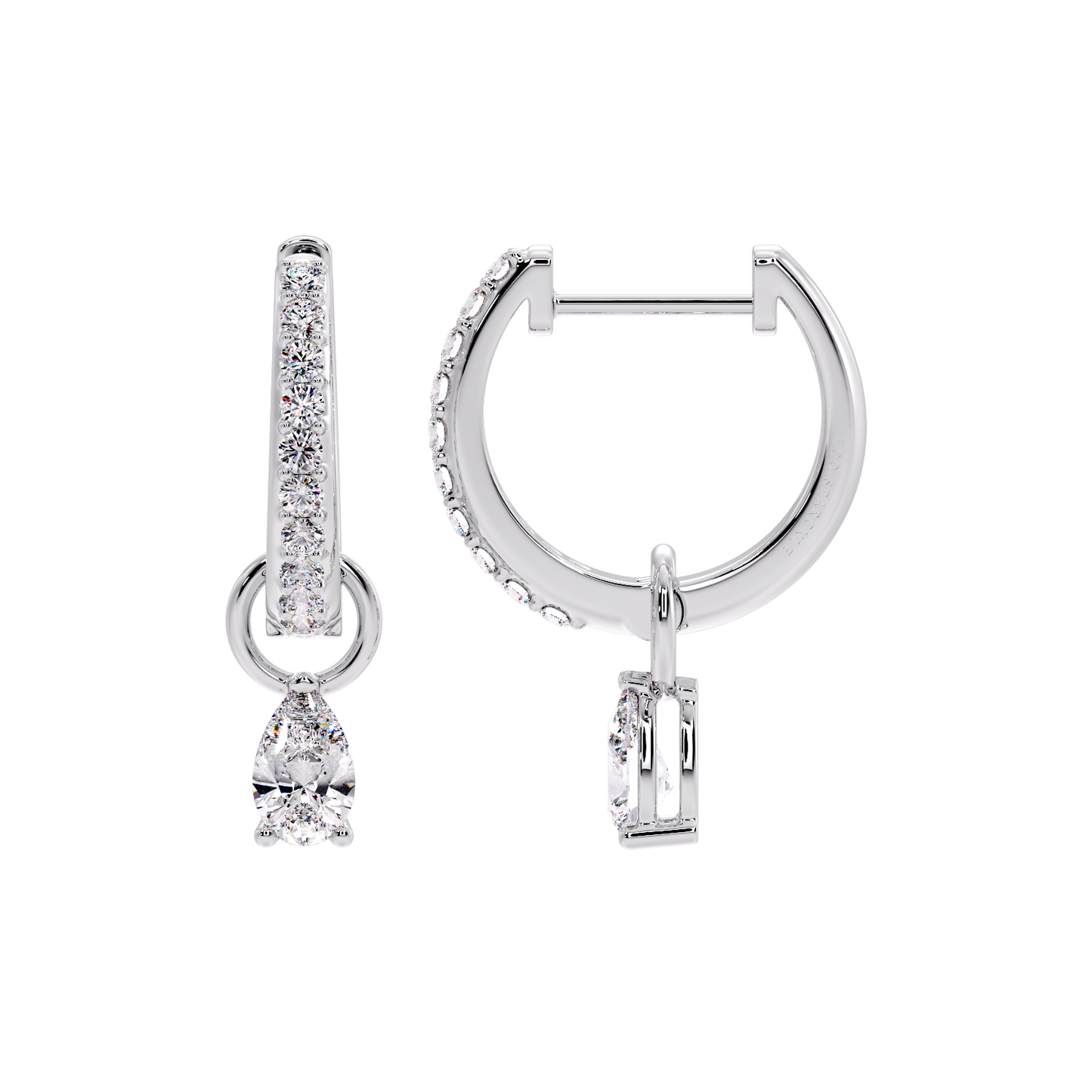 DROP PEAR EARRING