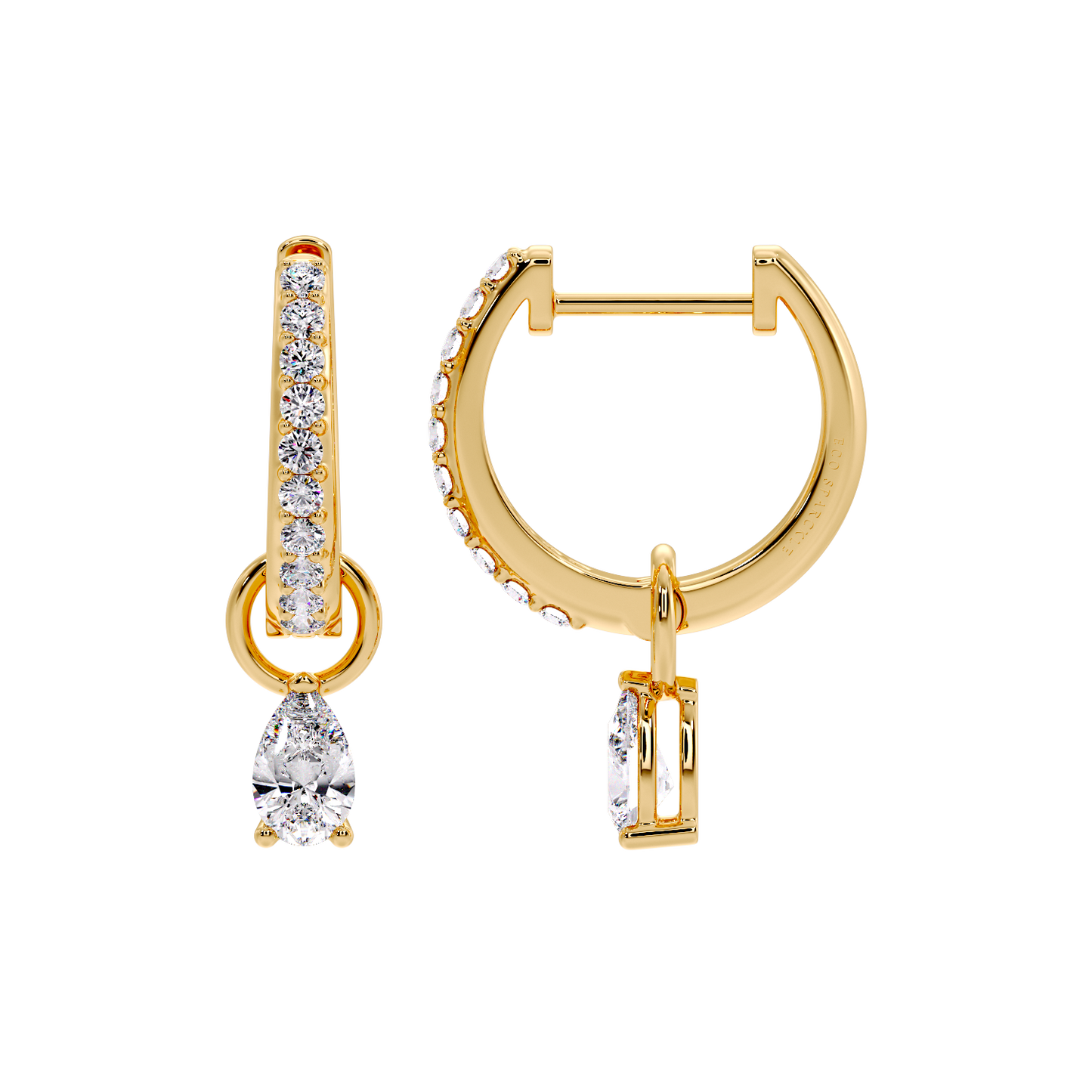 DROP PEAR EARRING