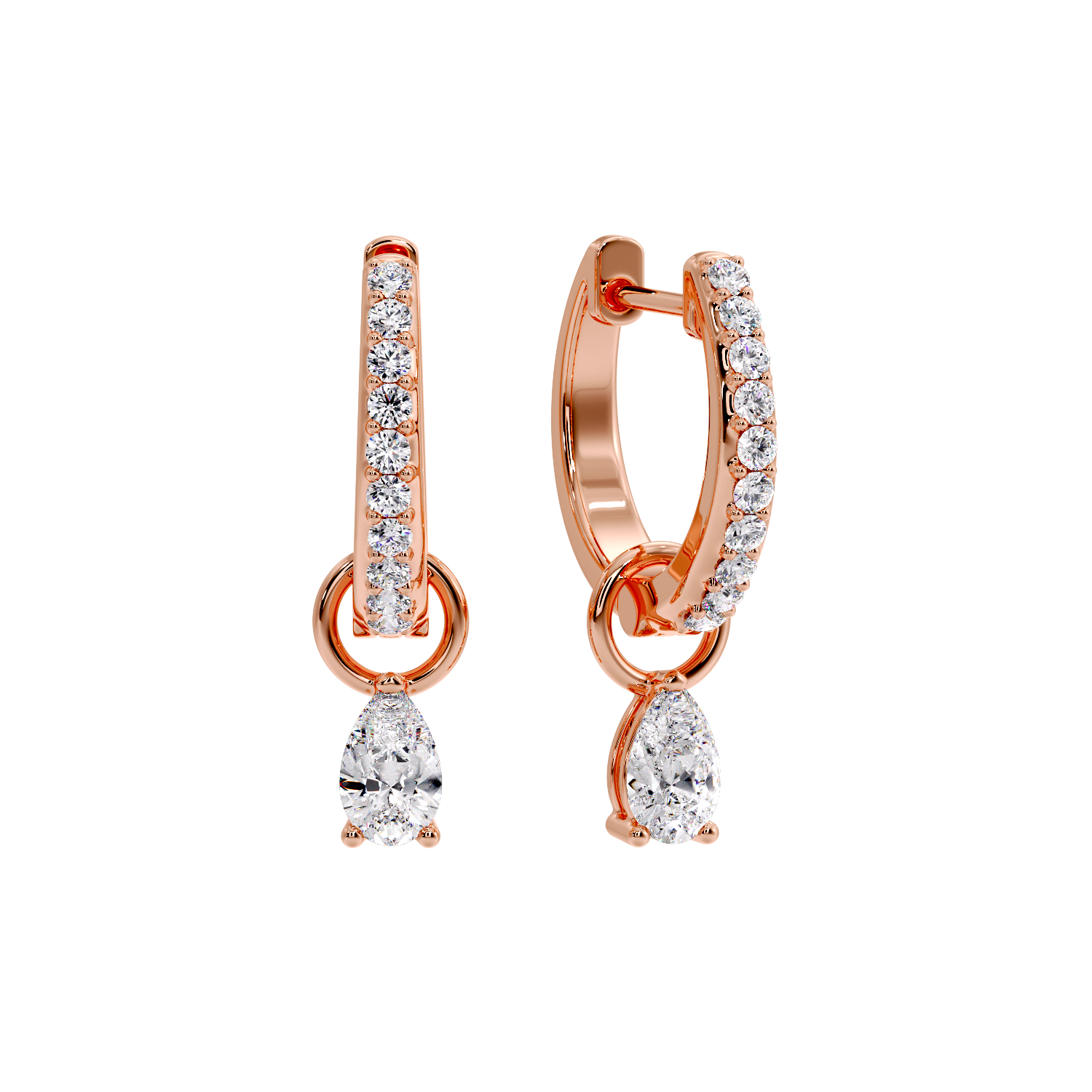 DROP PEAR EARRING