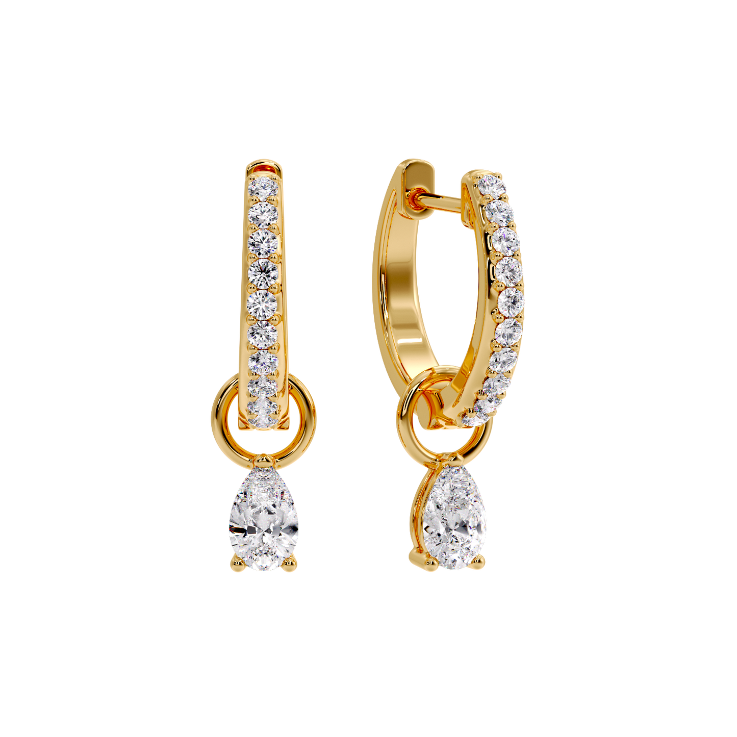 DROP PEAR EARRING
